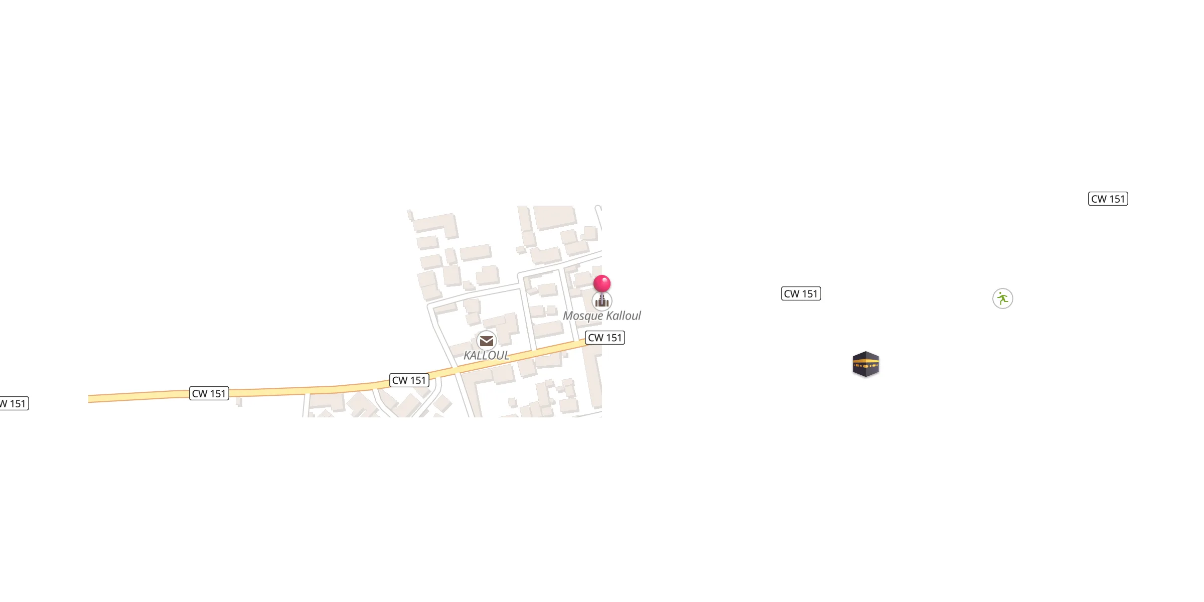 Carte de localisation : Mosquée Kaloul مسجد قالول