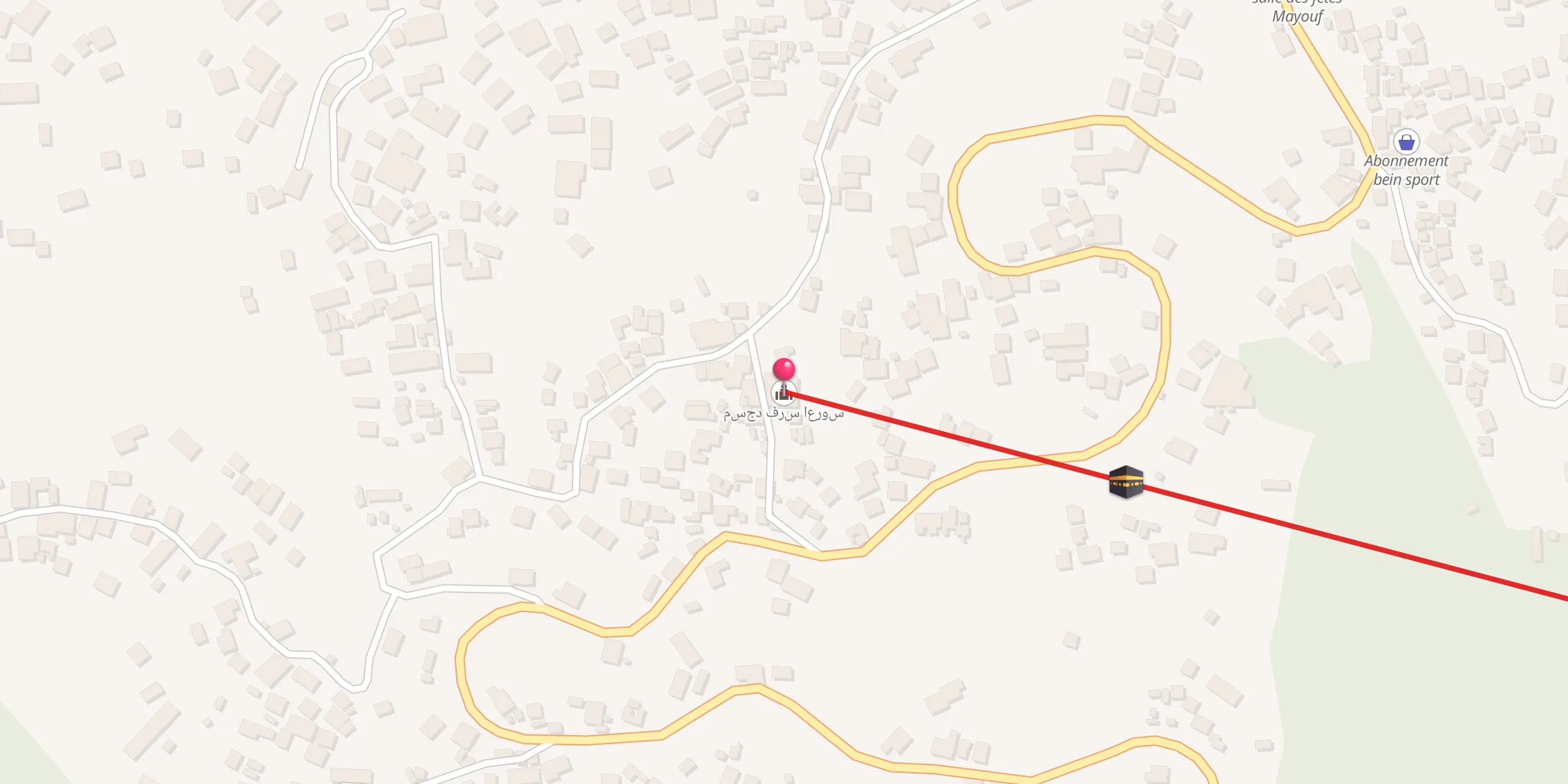 Carte de localisation : مسجد فرس اعروس