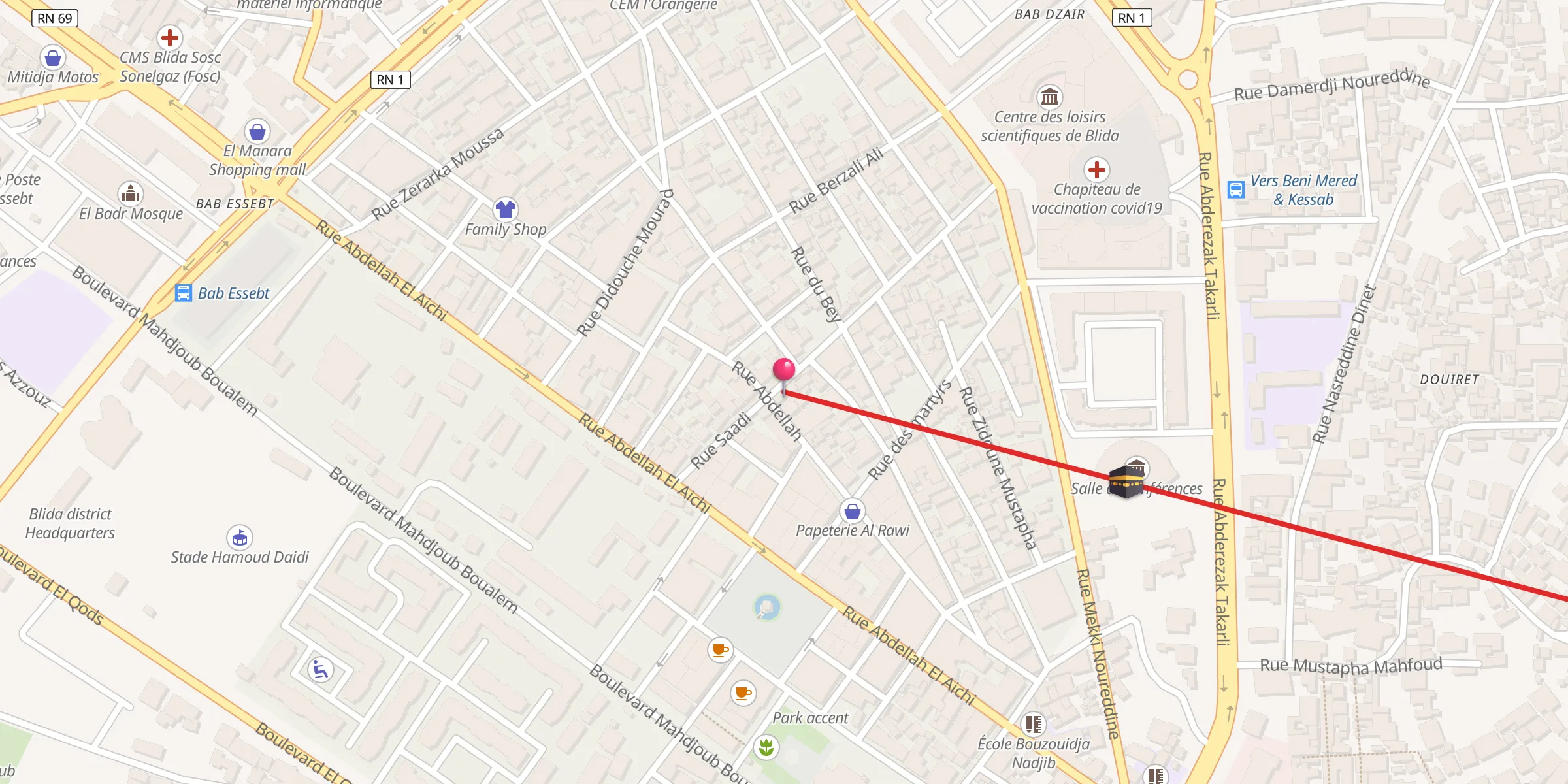 Carte de localisation : Mosquée Ibn Saadoun