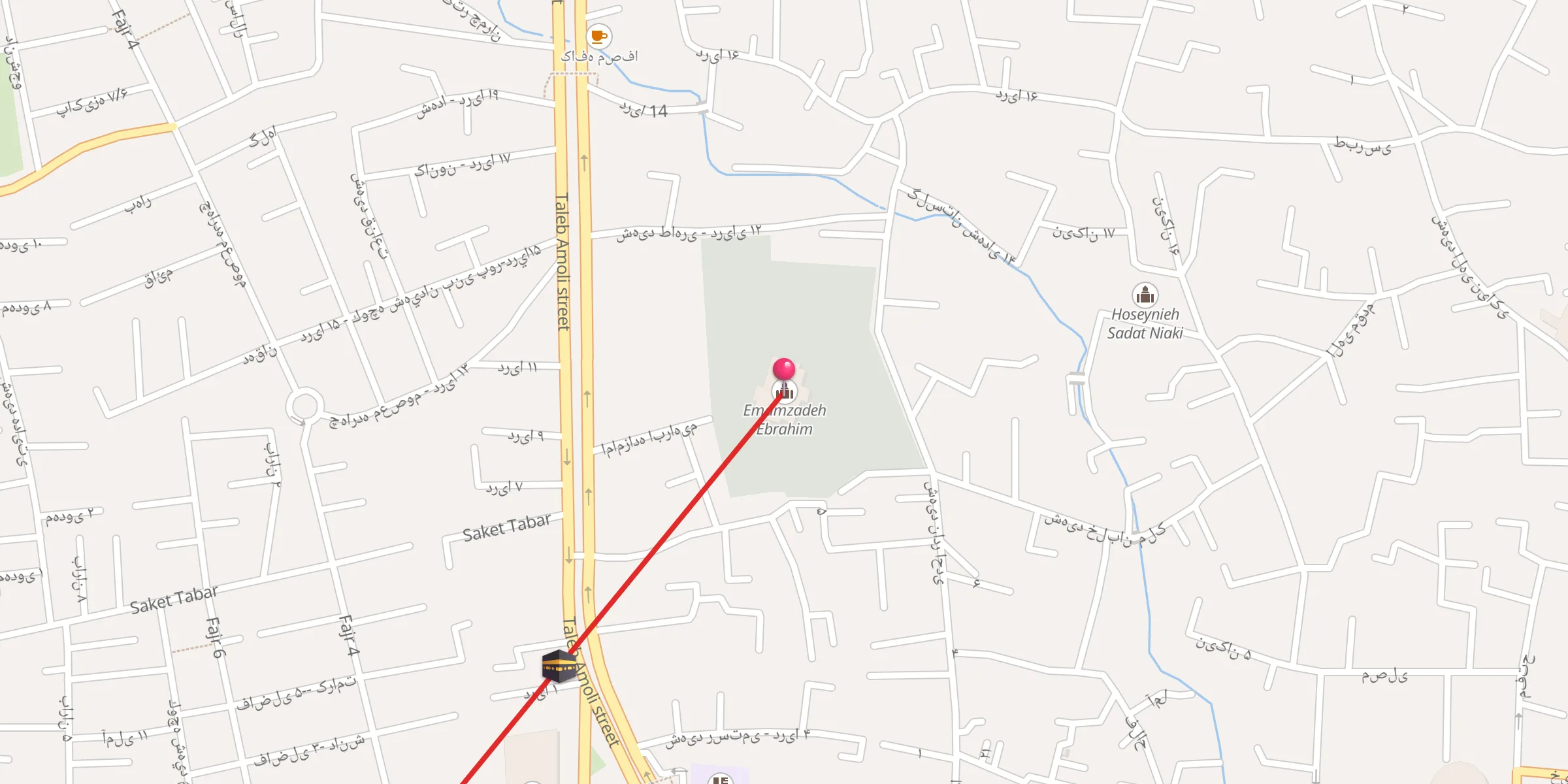 Carte de localisation : امامزاده ابراهیم (ع)