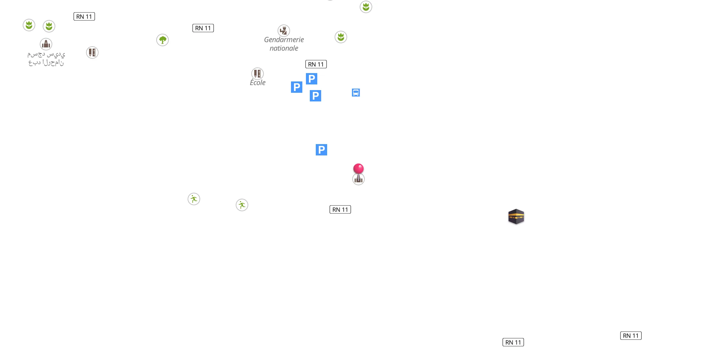 Carte de localisation : Mosquée