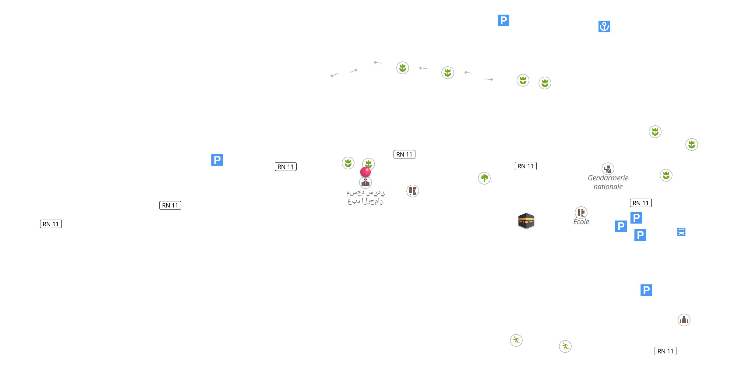 Carte de localisation : مسجد سيدي عبد الرحمان
