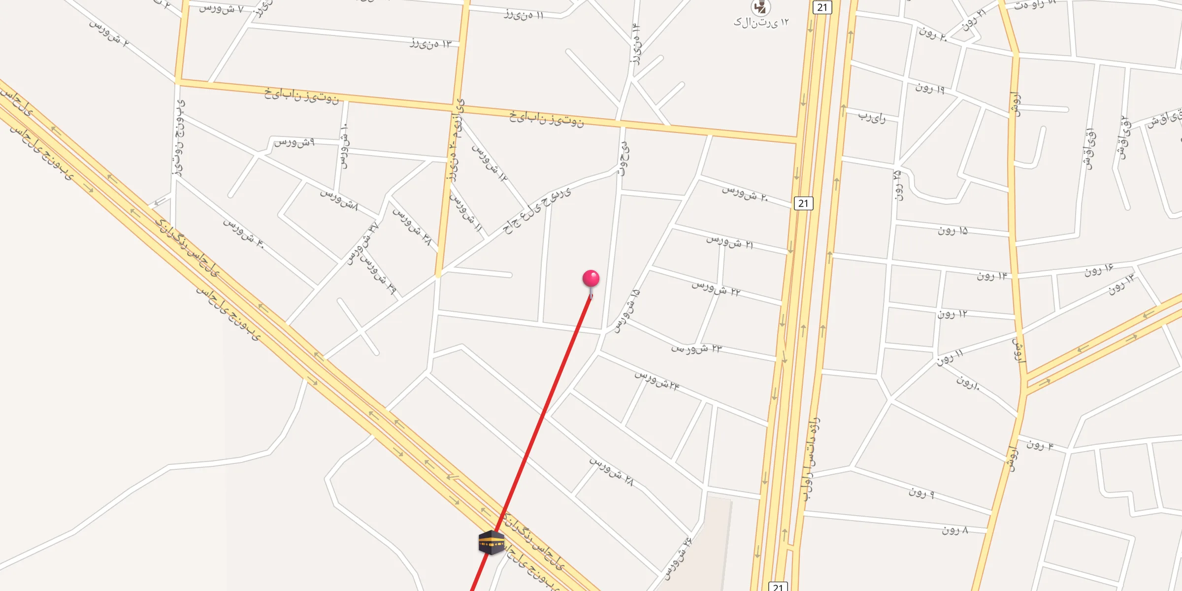 Carte de localisation : مسجد توحید