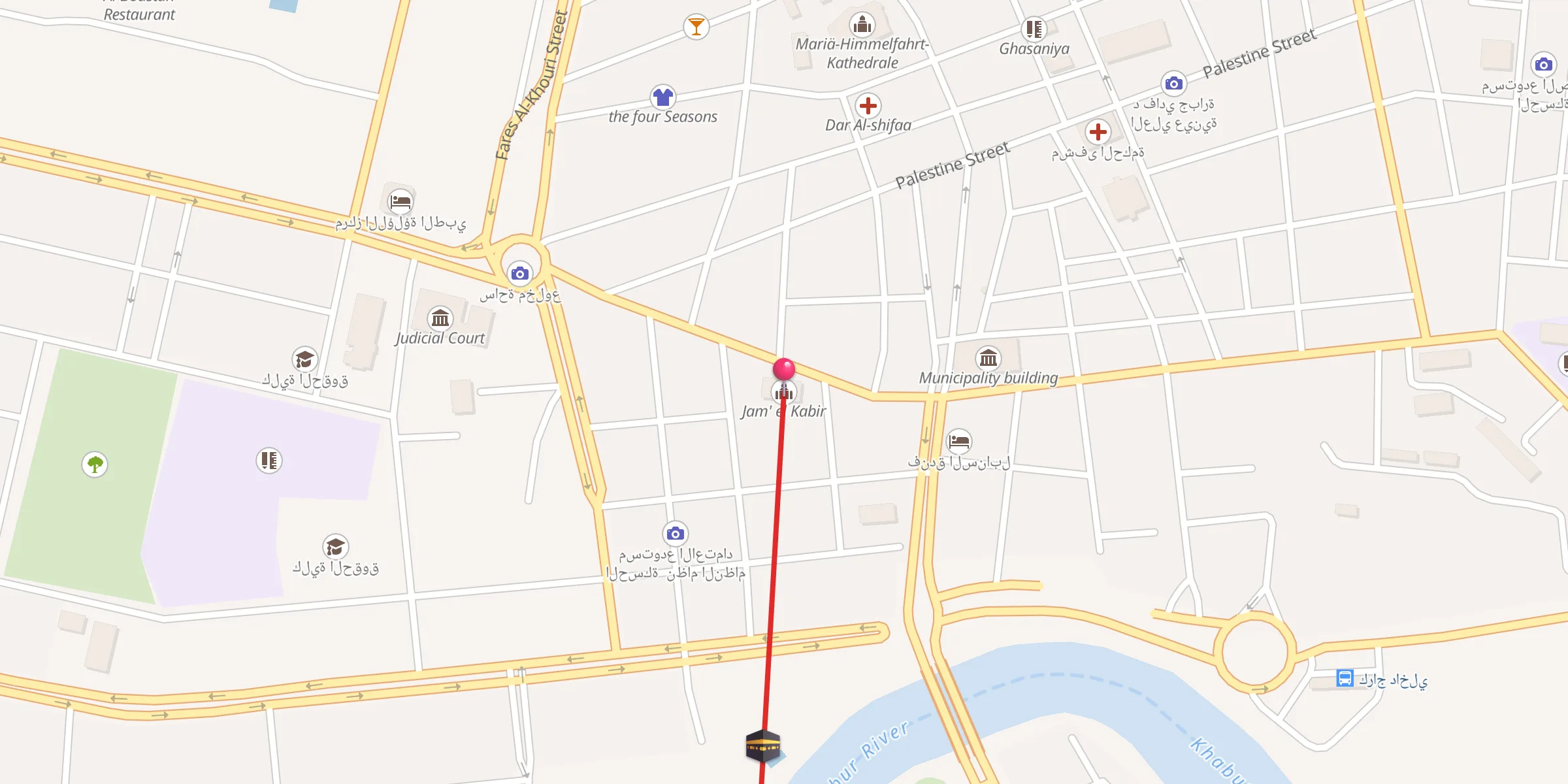 Carte de localisation : Jam' el Kabir