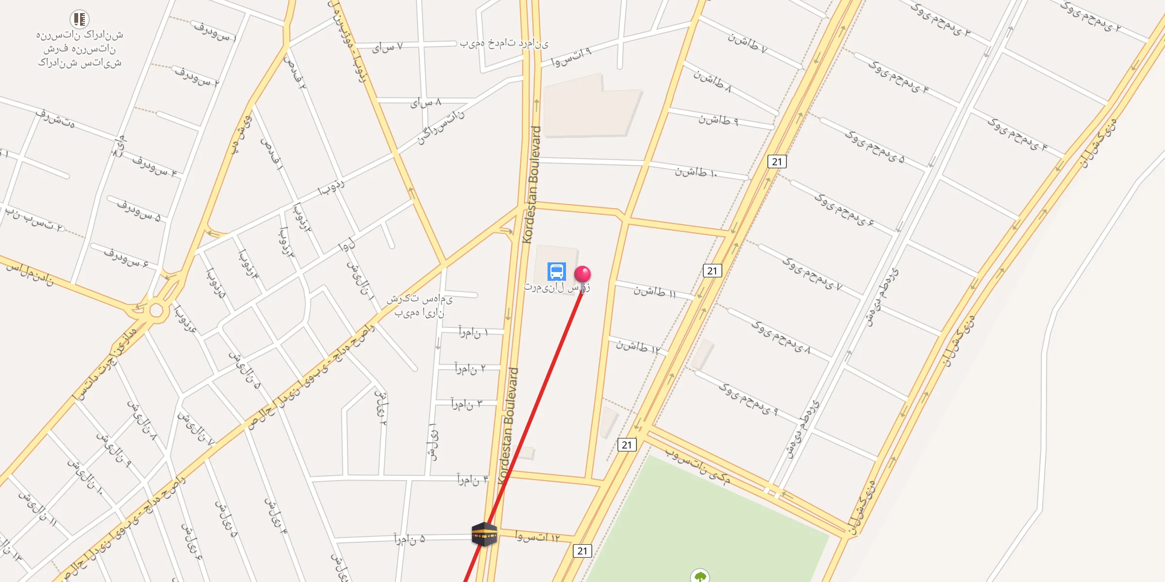 Carte de localisation : مسجد بلال حبشی