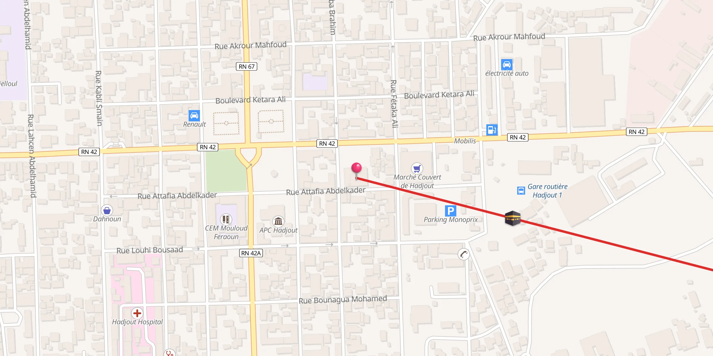 Carte de localisation : Mosque Khalid Ibn Al Walid مسجد خالد ابن الوليد