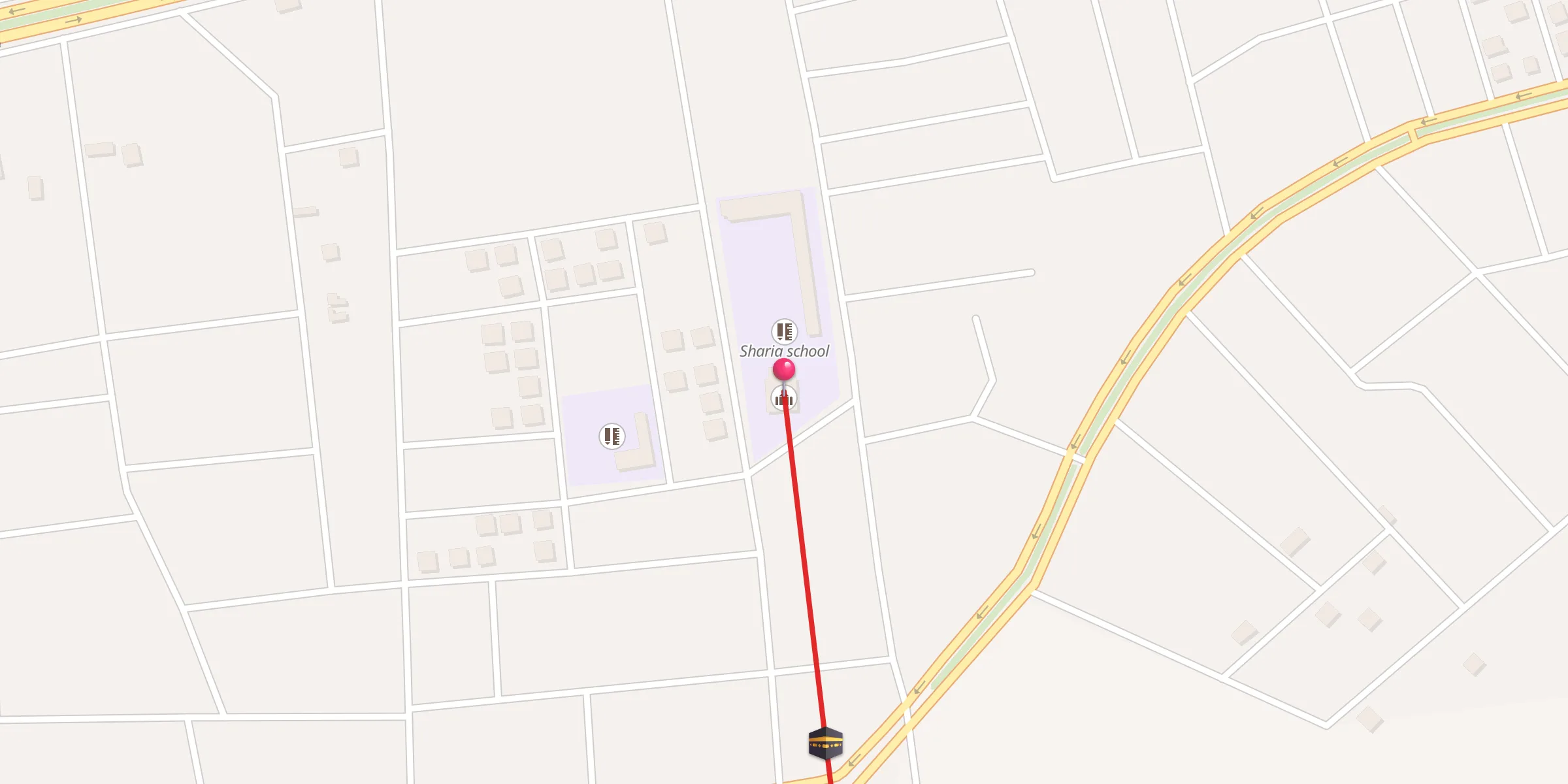 Carte de localisation : Mosquée