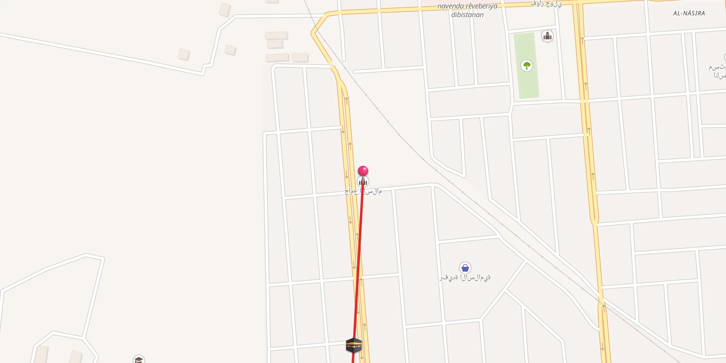 Carte de localisation : جامع السلام
