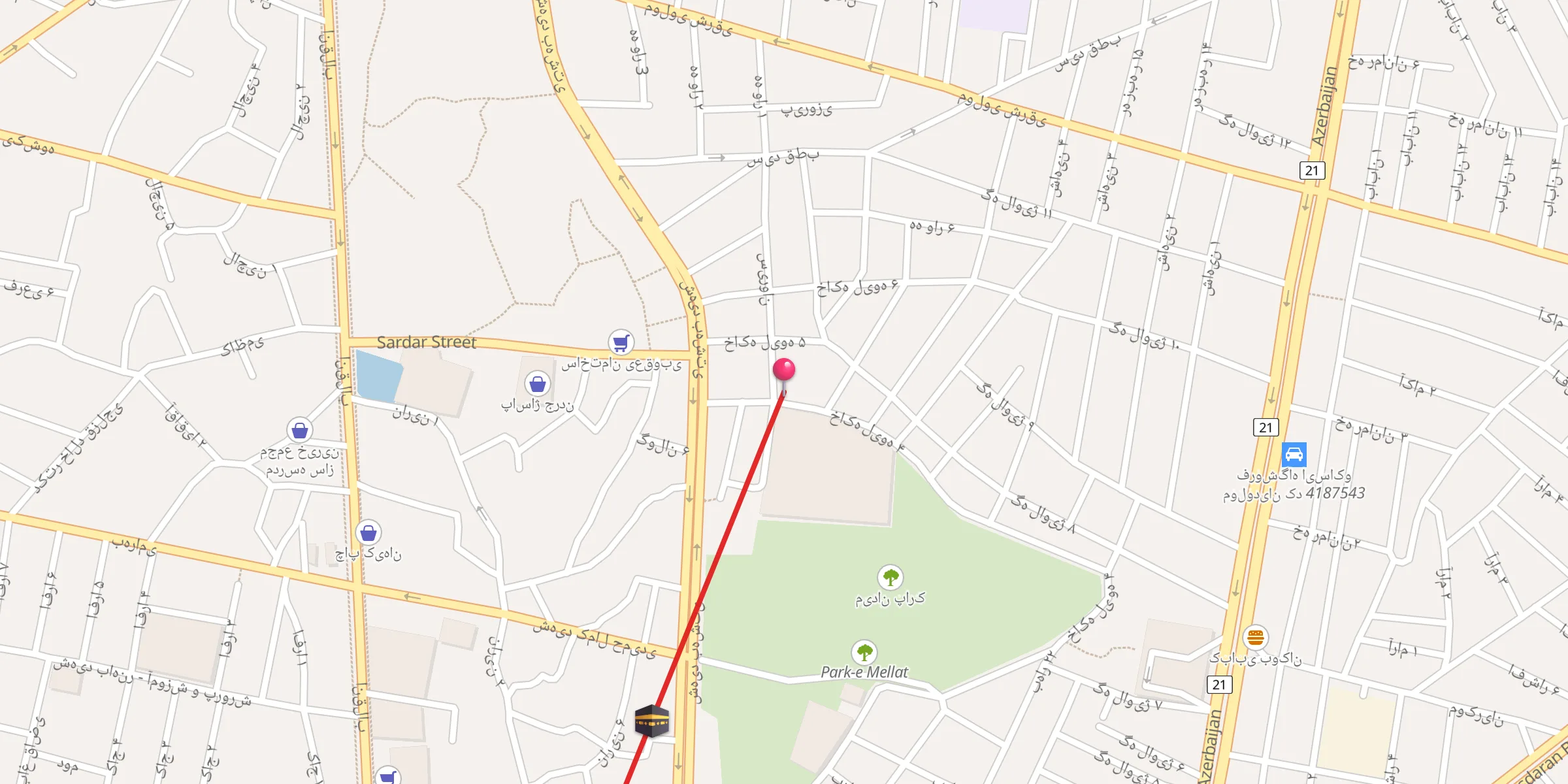 Carte de localisation : مسجد خانقاه