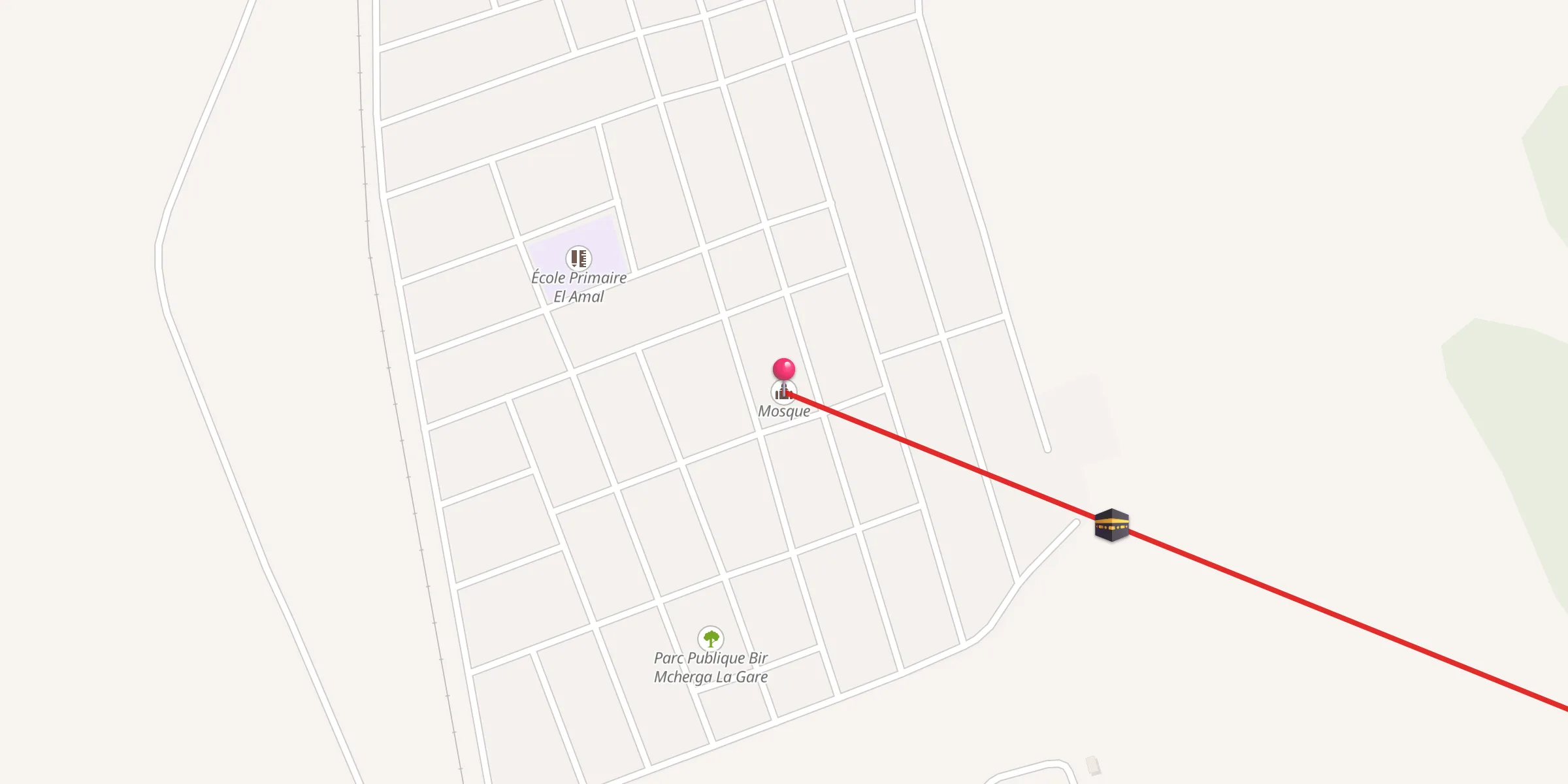 Carte de localisation : جامع التوبة