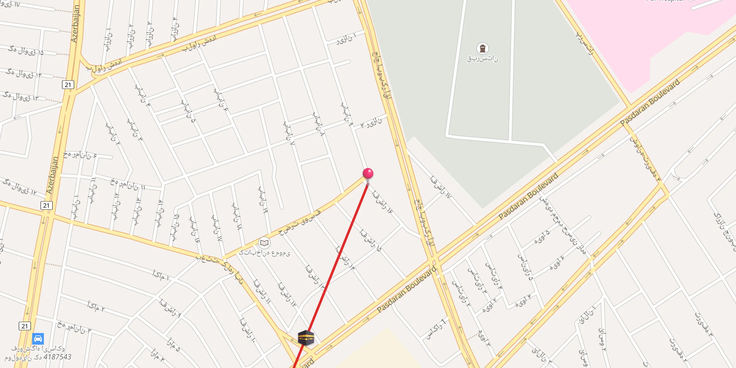 Carte de localisation : مسجد حضرت یوسف