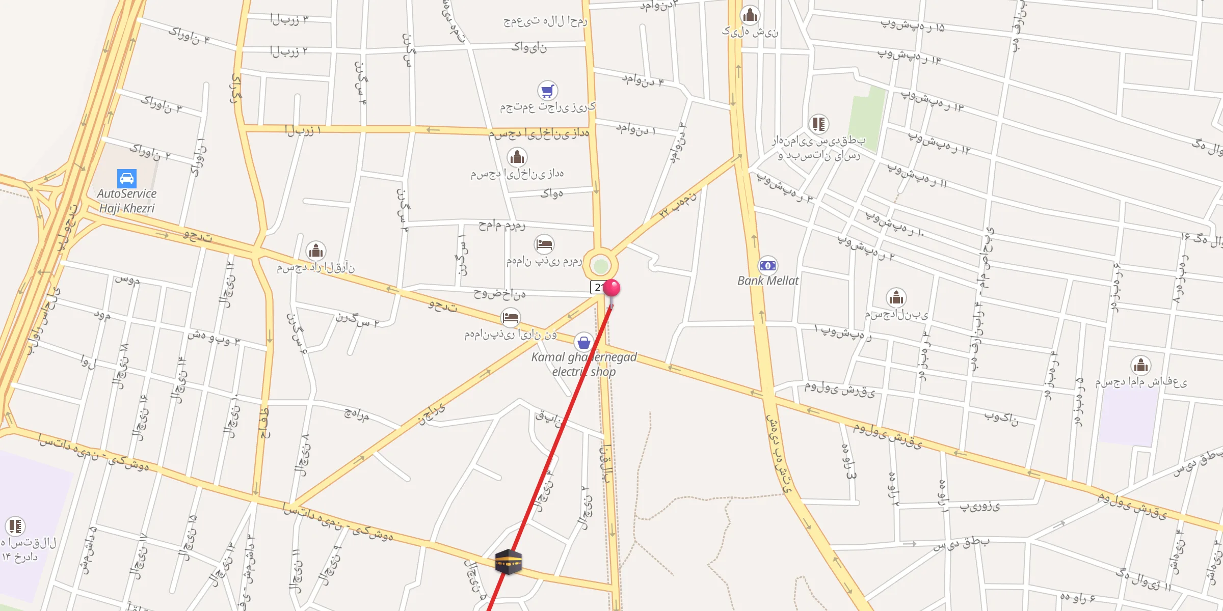 Carte de localisation : مسجد بازار