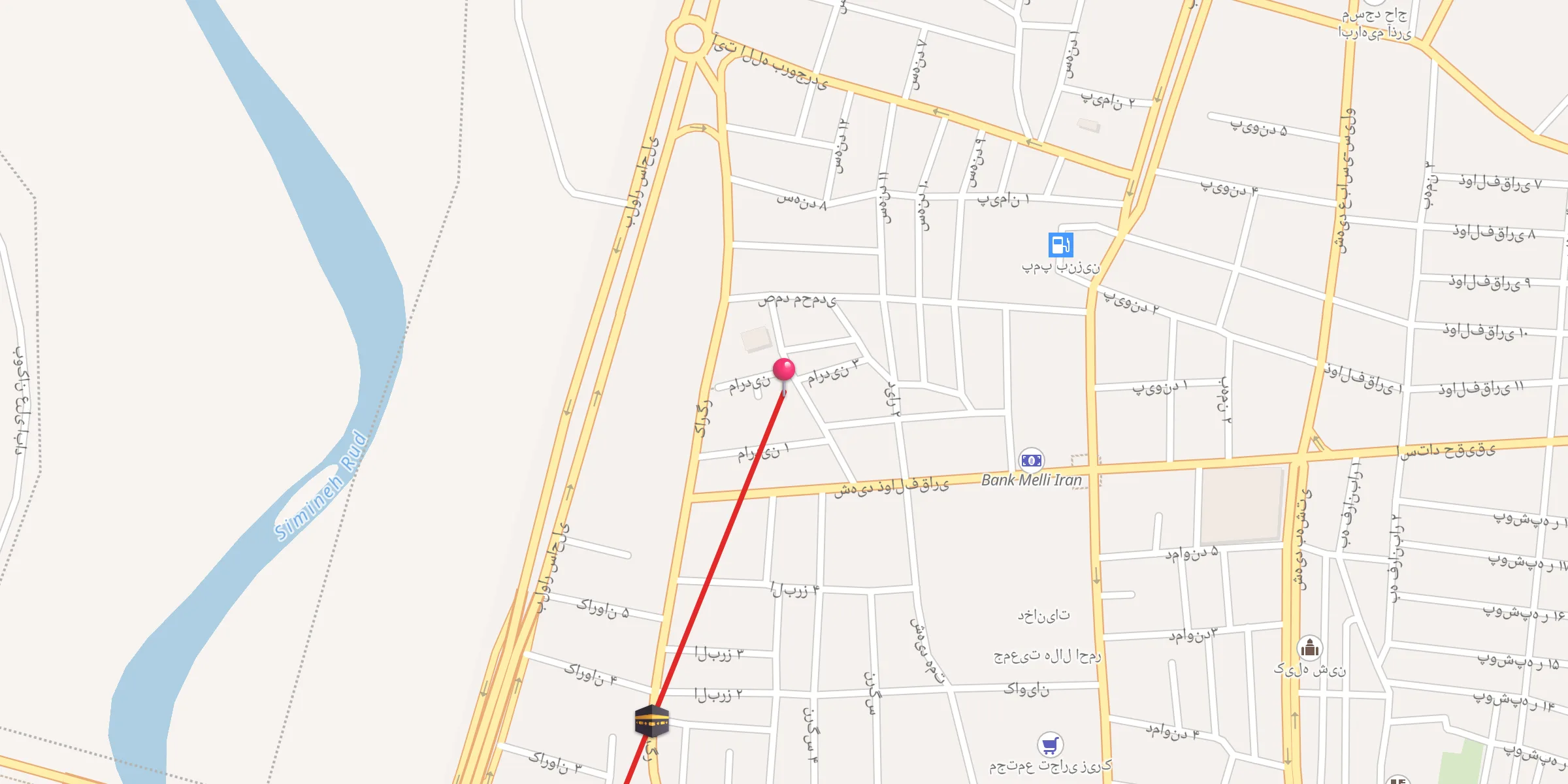 Carte de localisation : مسجد الخلیل