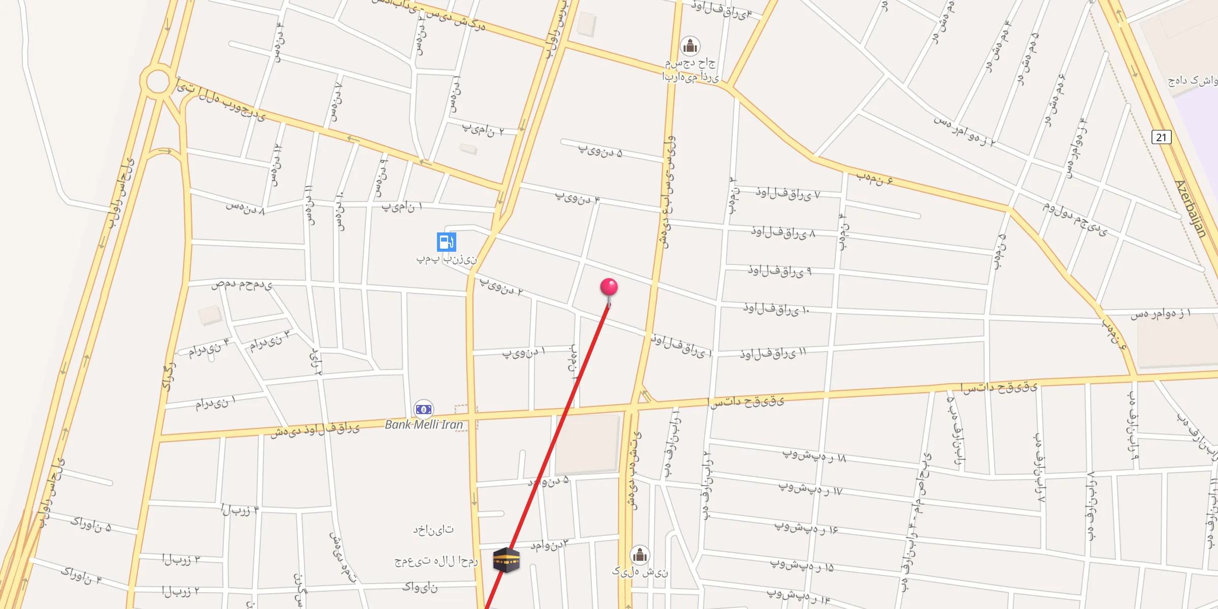 Carte de localisation : مسجد حاج رحمان عبداللهی