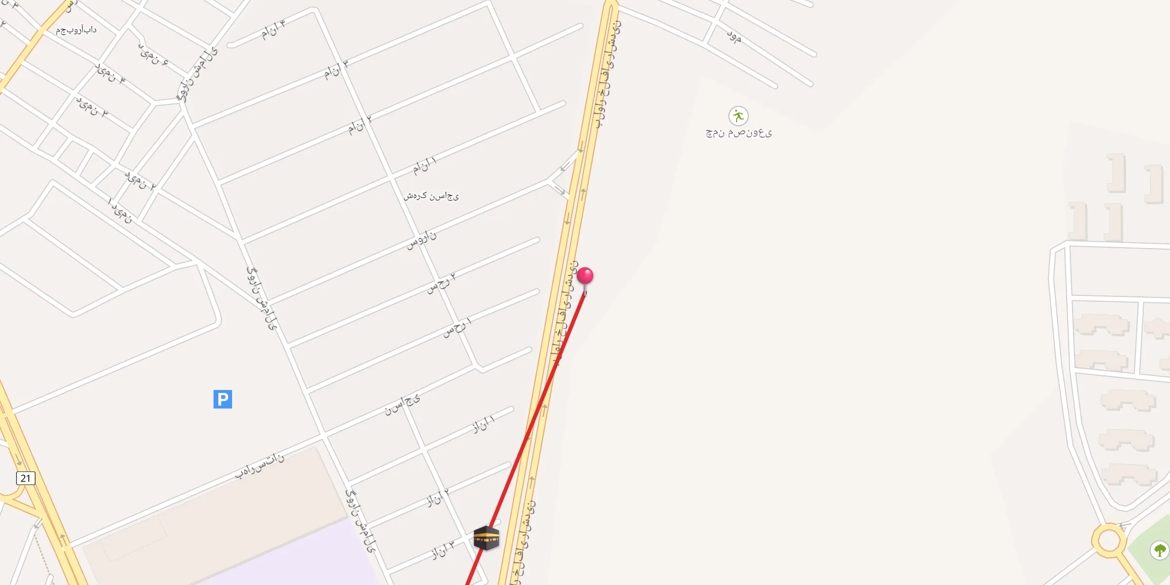 Carte de localisation : مسجد امام فخر رازی