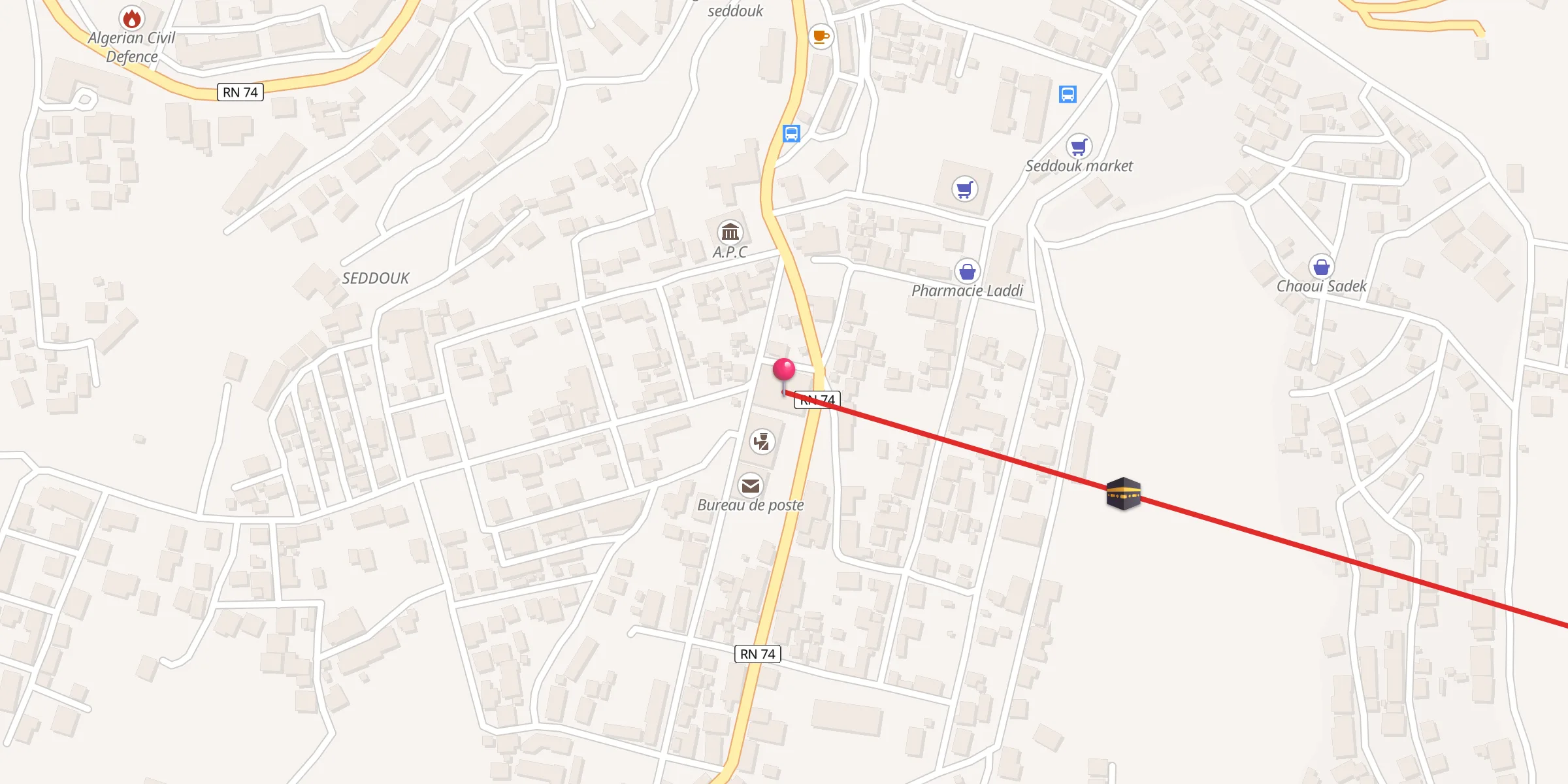 Carte de localisation : جامع صدوق