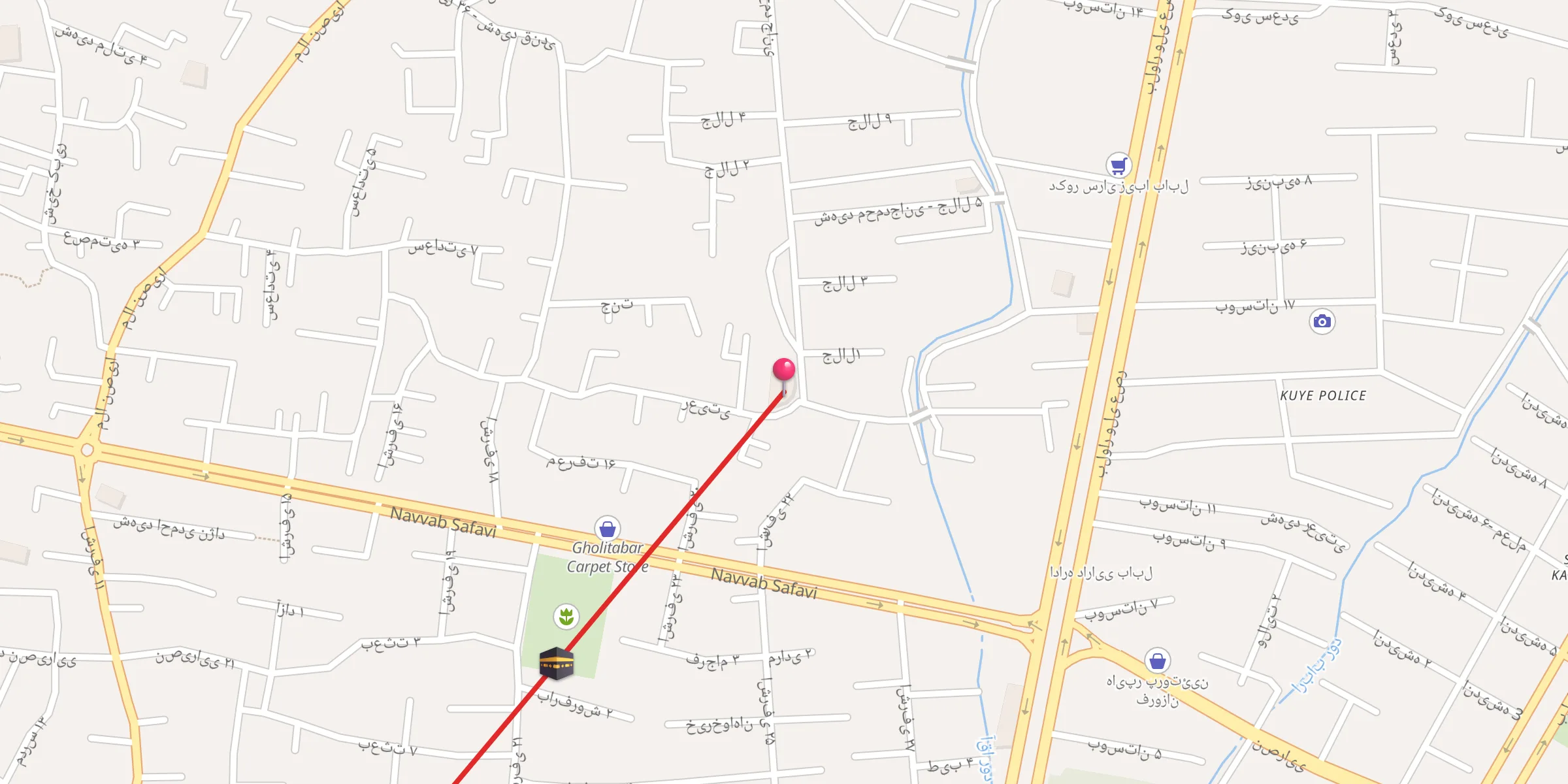 Carte de localisation : مسجد