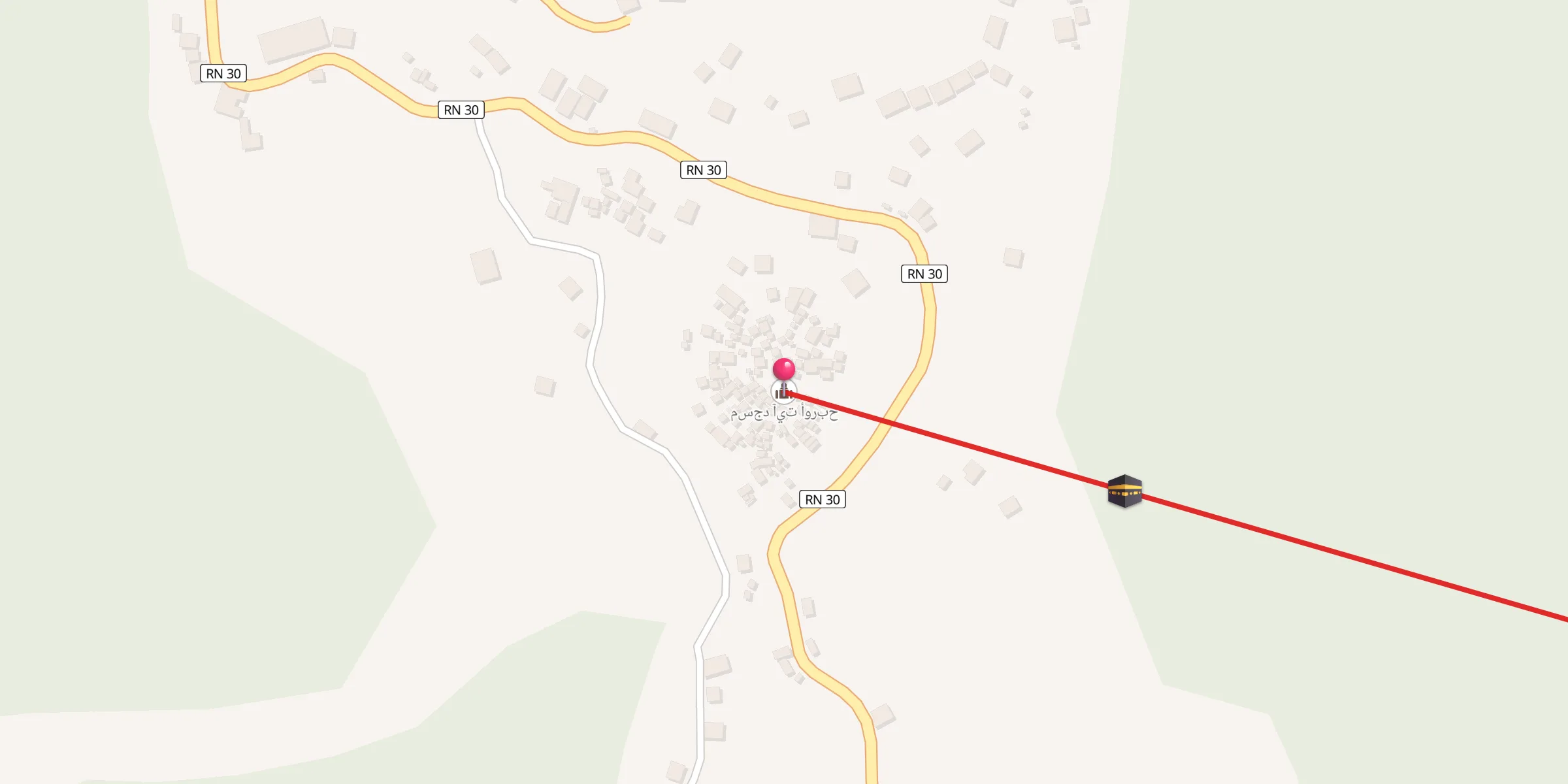 Carte de localisation : مسجد آيت أوربح