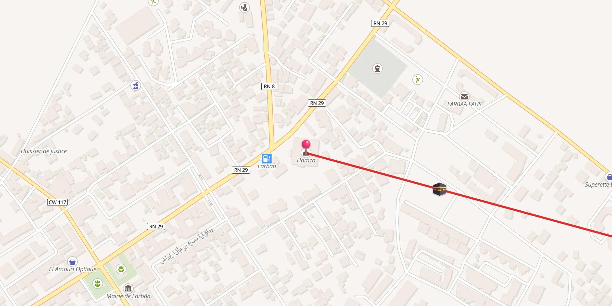Carte de localisation : Hamza