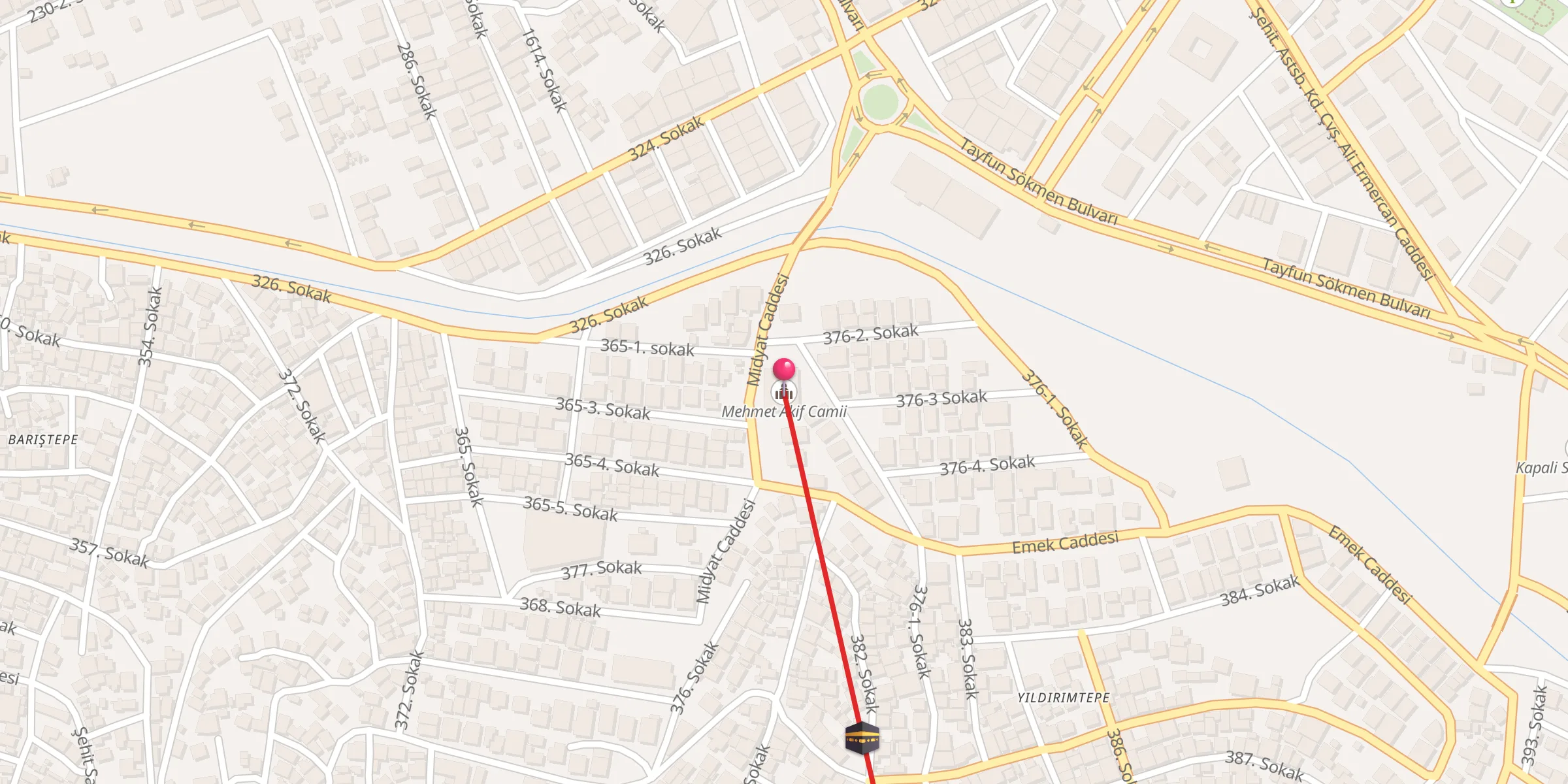 Carte de localisation : Mehmet Akif Camii