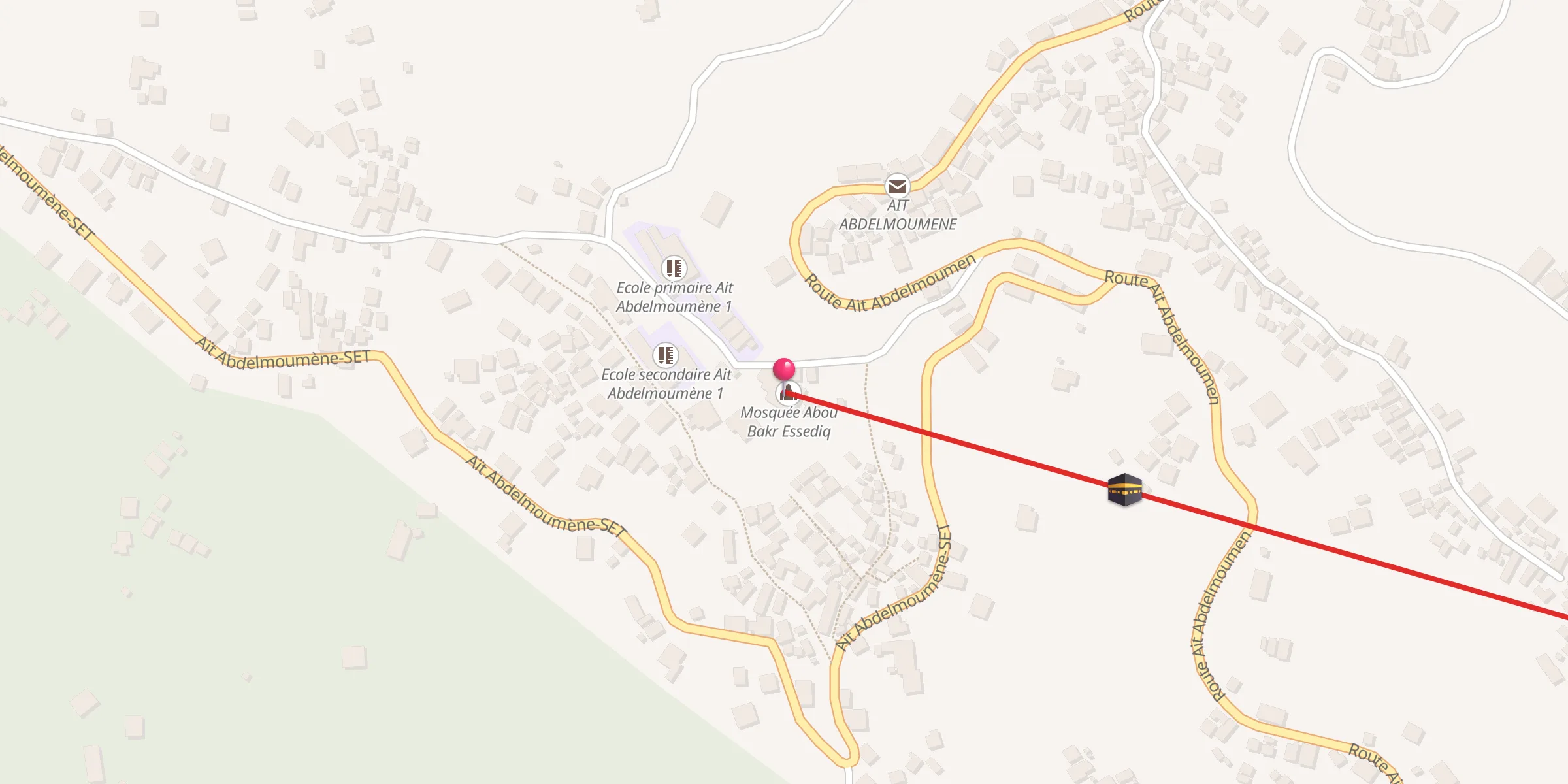 Carte de localisation : Mosquée Abou Bakr Essediq