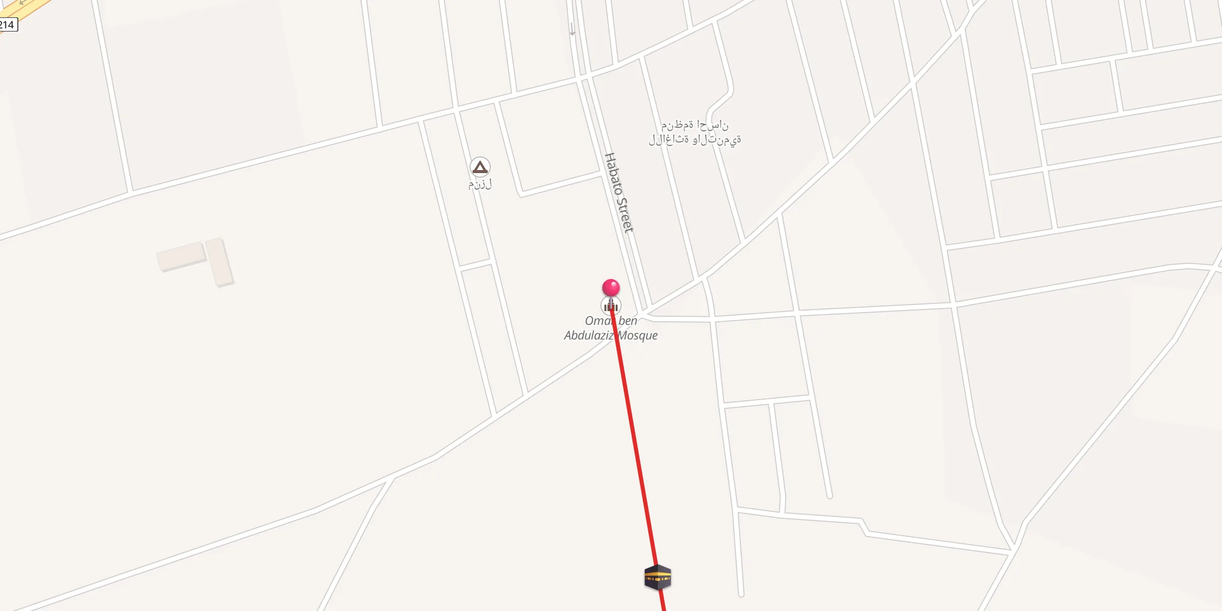 Carte de localisation : Omar ben Abdulaziz Mosque