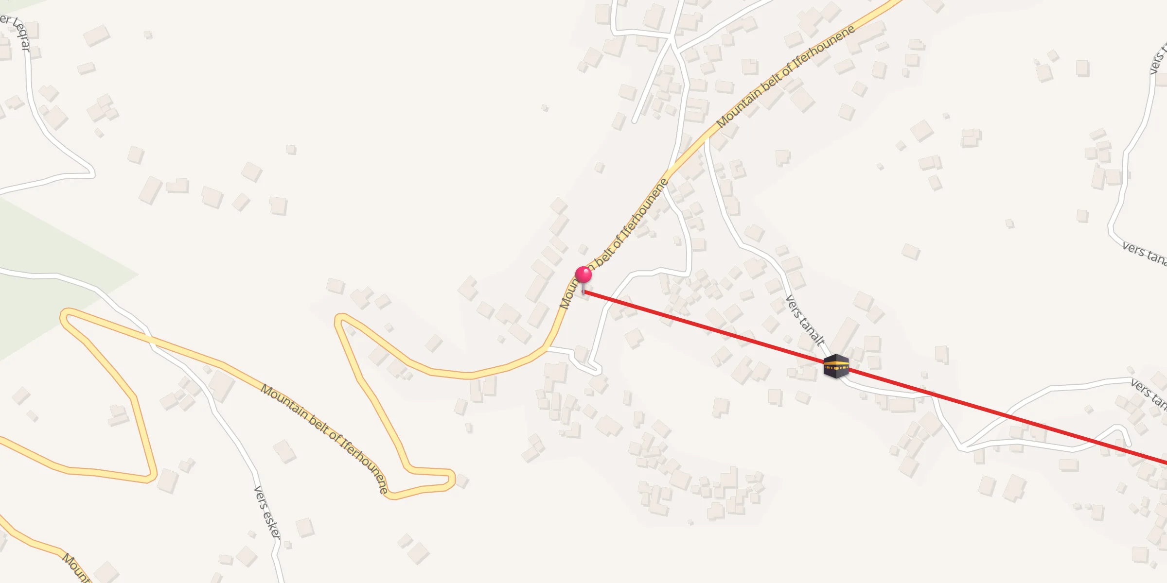 Carte de localisation : مسجد ثانالت