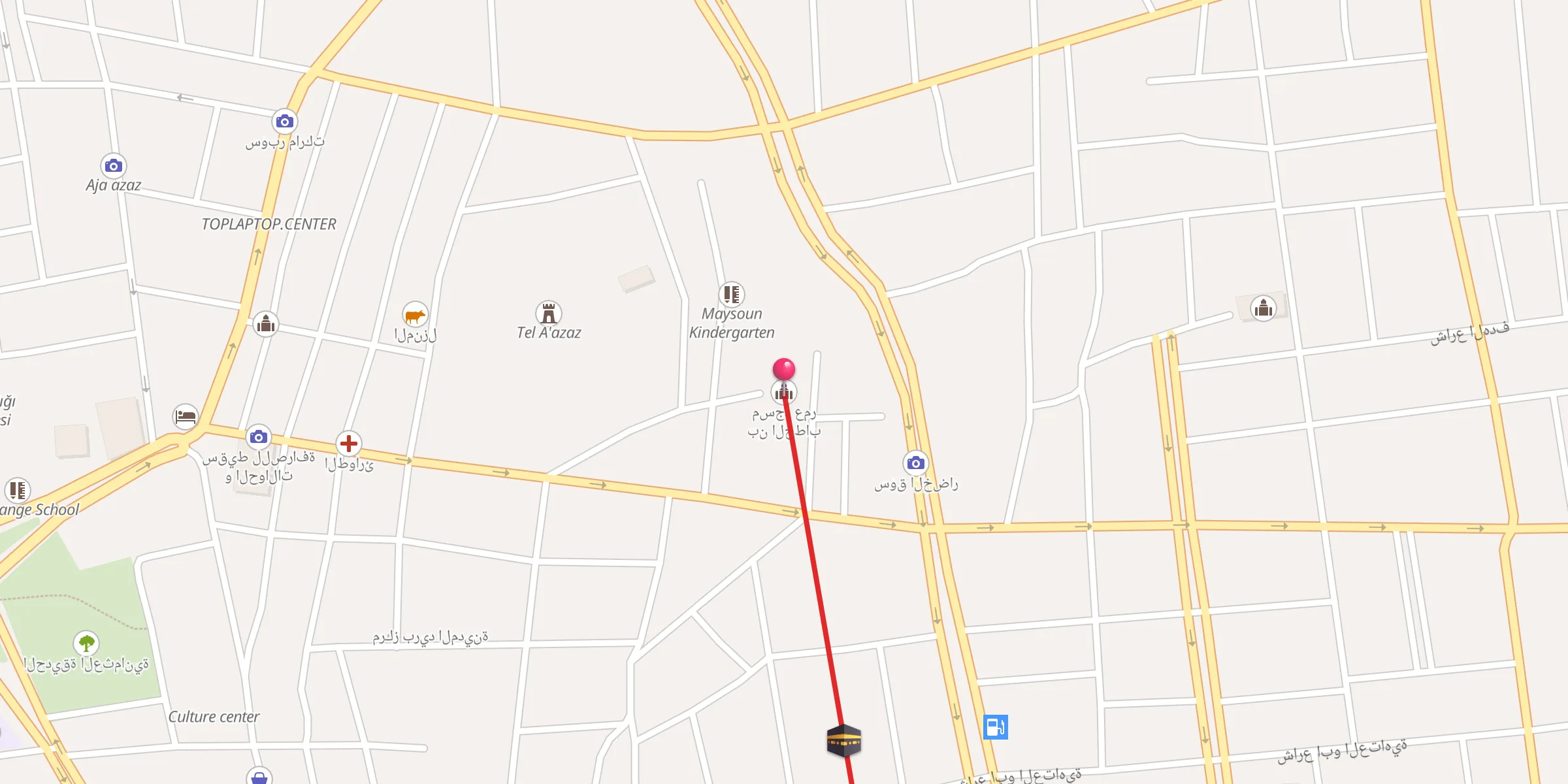 Carte de localisation : مسجد عمر بن الخطاب