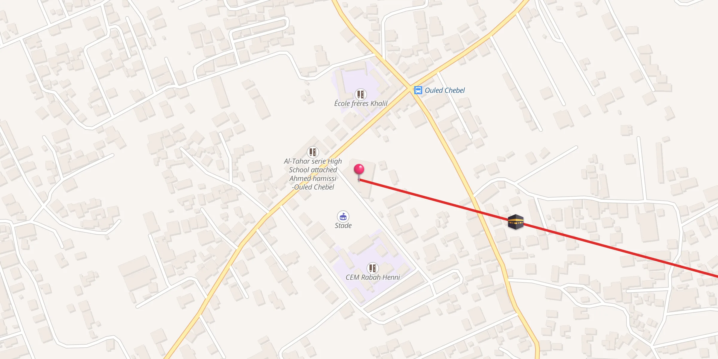 Carte de localisation : مسجد أولاد شبل