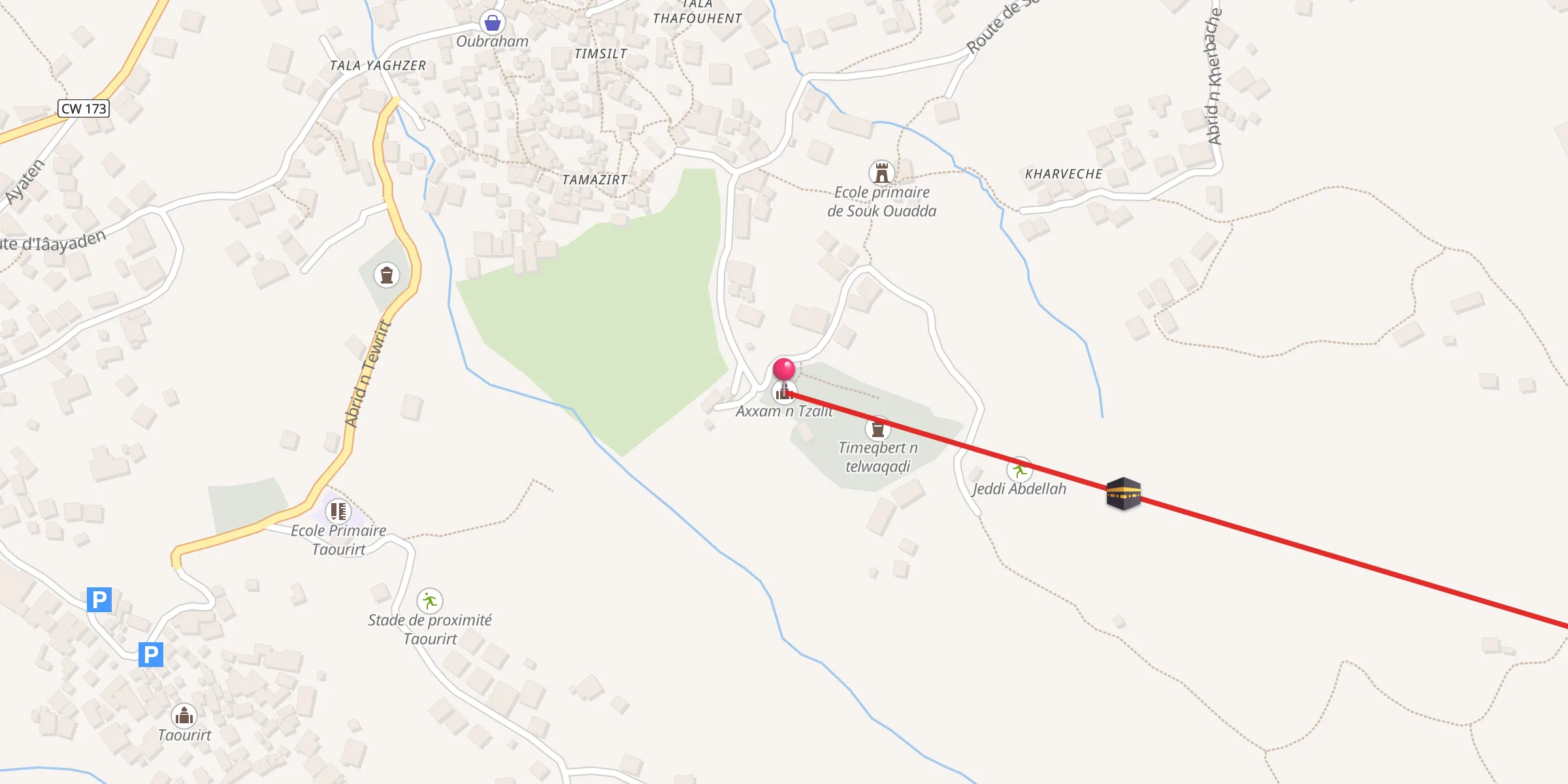 Carte de localisation : Axxam n Tzalit