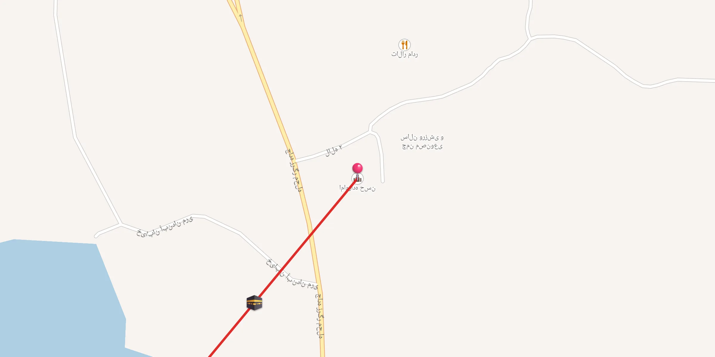 Carte de localisation : امامزاده حسن