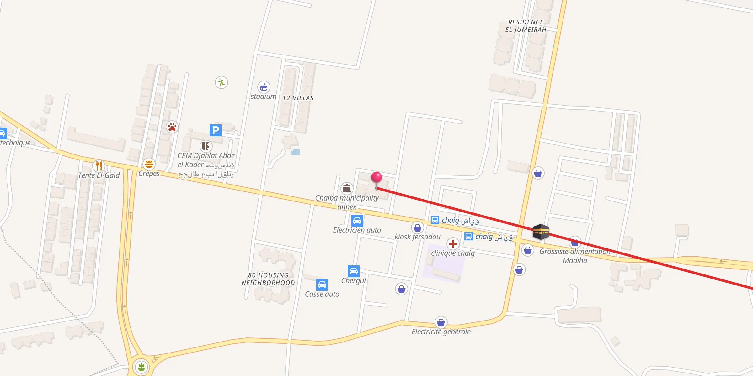 Carte de localisation : Mosque el fath مسجد الفتح