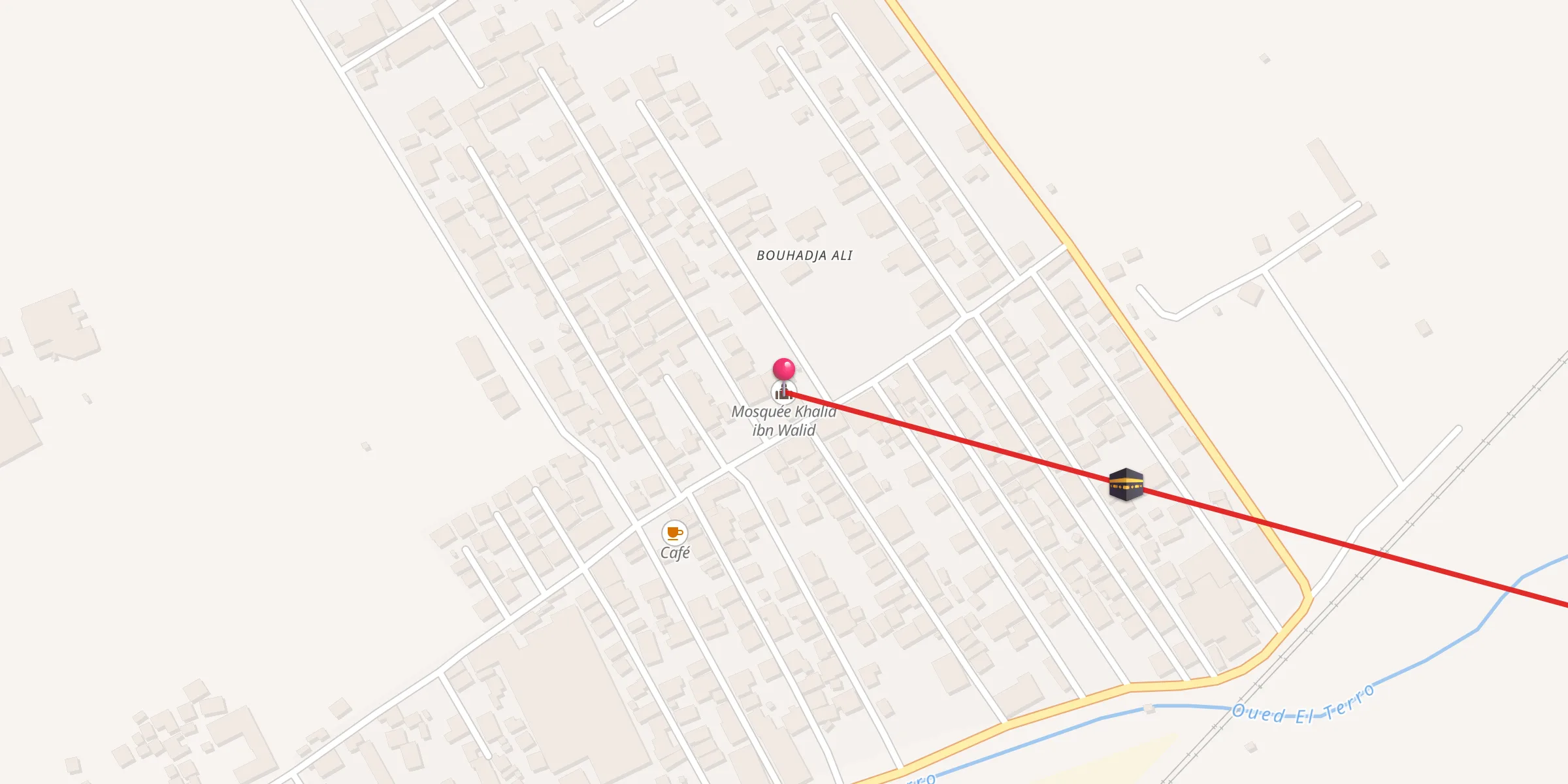 Carte de localisation : Mosquée Khalid ibn Walid