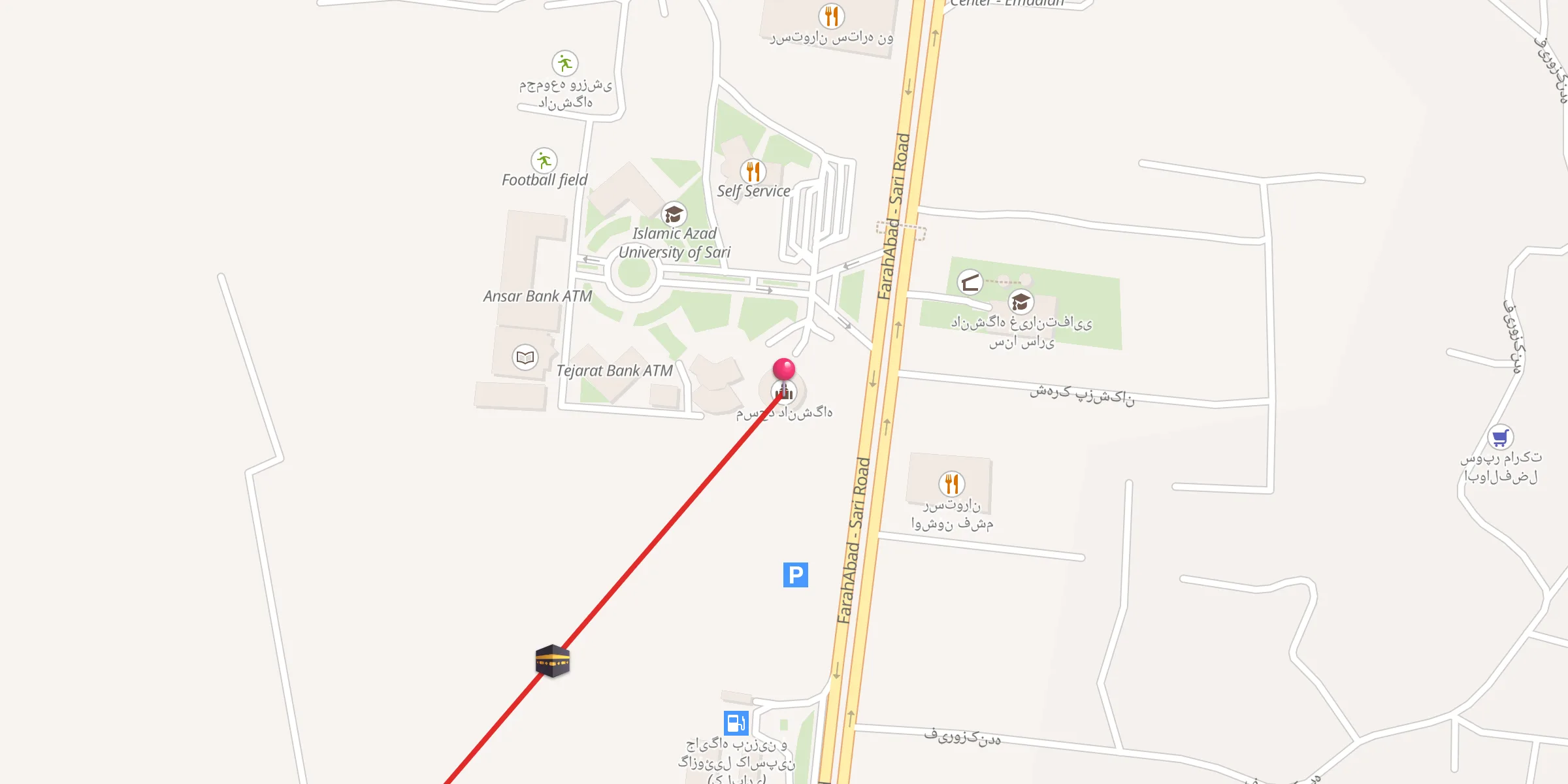 Carte de localisation : مسجد دانشگاه