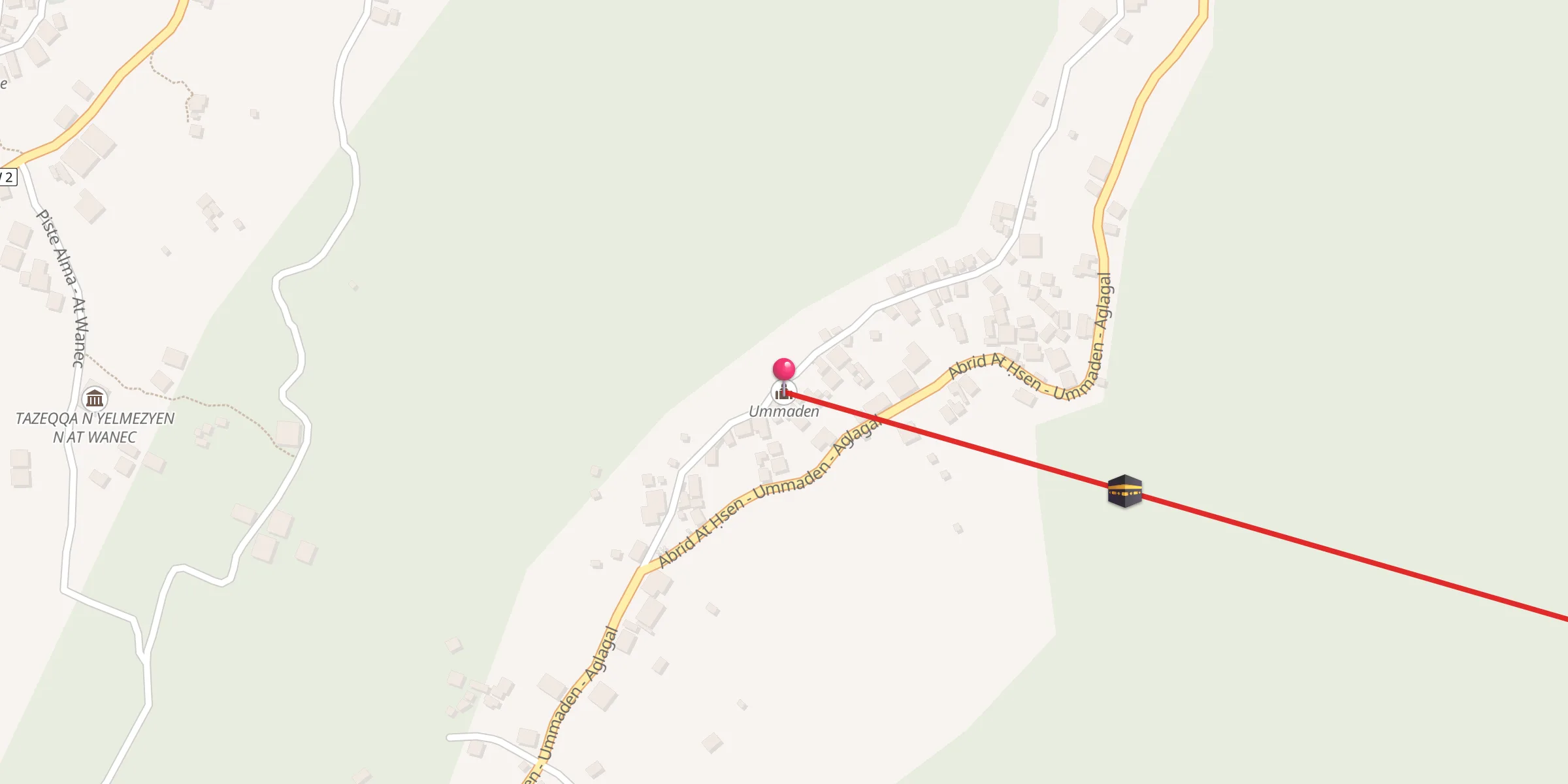 Carte de localisation : Ummaden