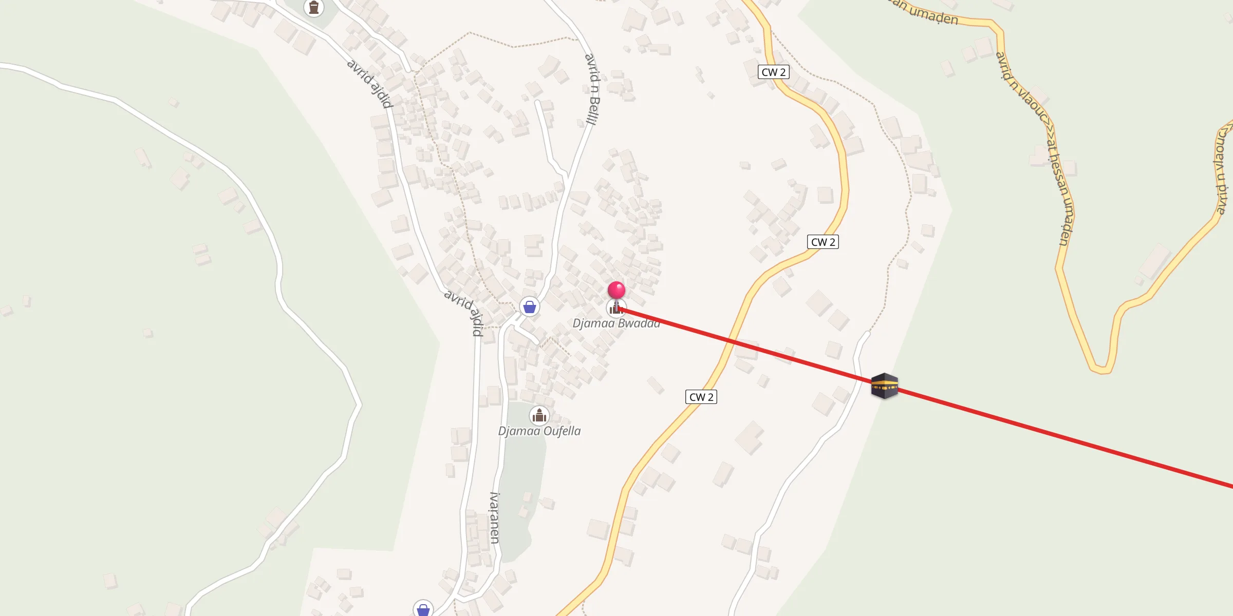 Carte de localisation : Djamaa Bwadda