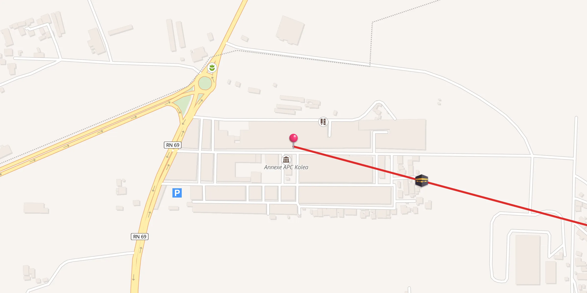 Carte de localisation : Mosque billal ben rabah مسجد بلال بن رباح