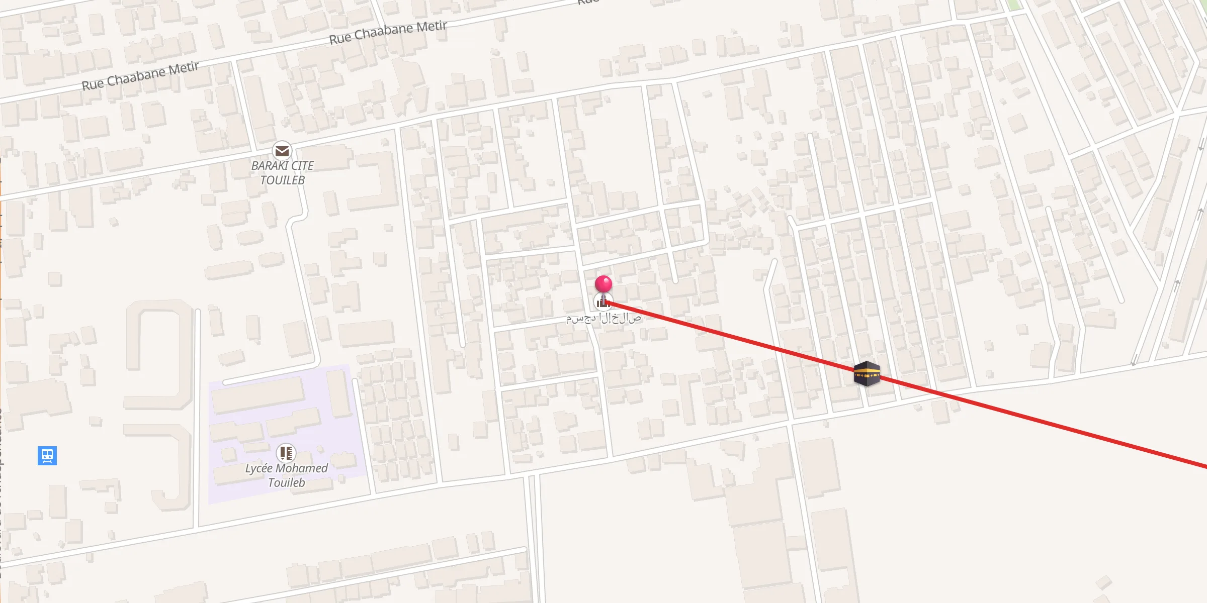 Carte de localisation : مسجد الإخلاص