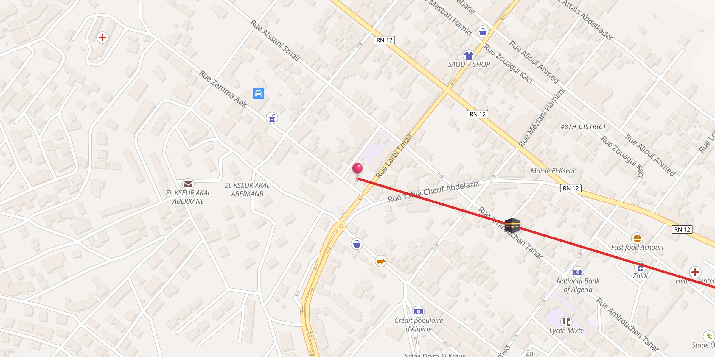 Carte de localisation : Emir Abdelkader