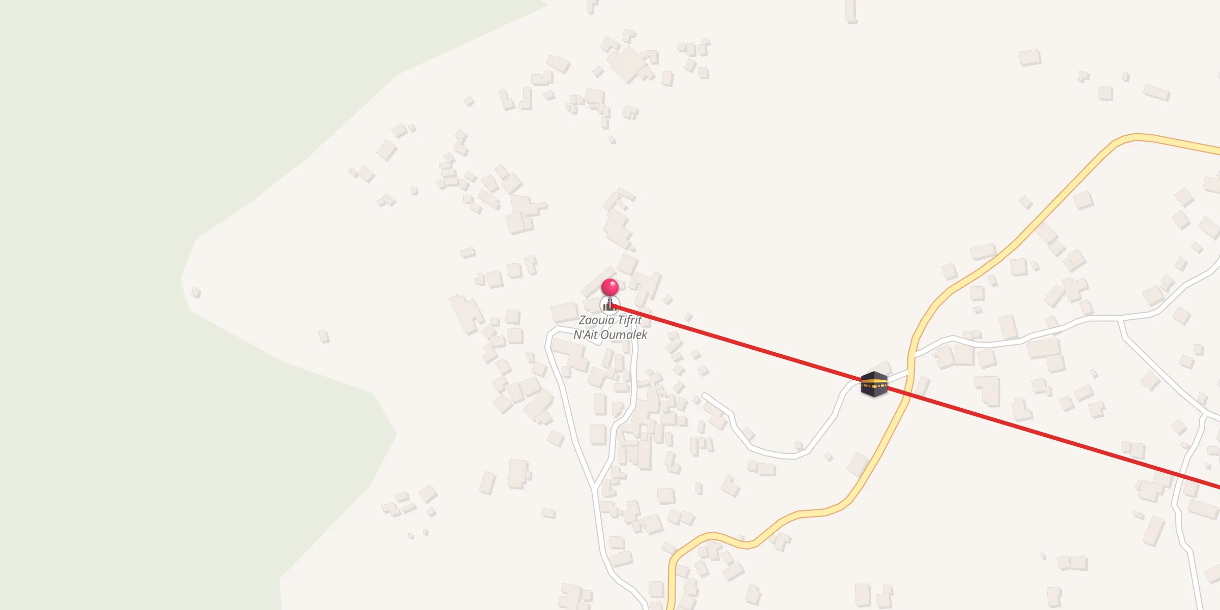 Carte de localisation : Zaouia Tifrit N'Ait Oumalek