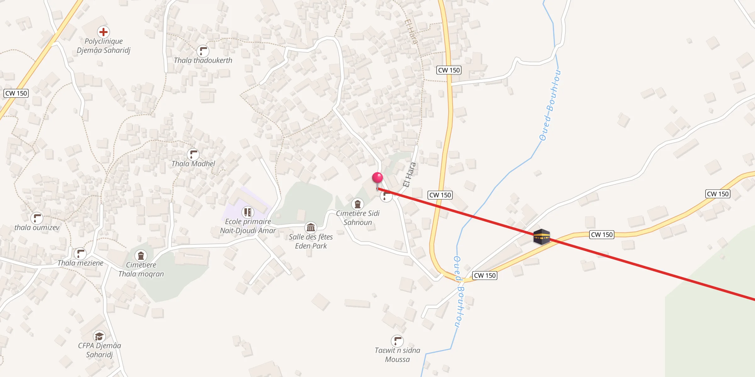 Carte de localisation : Mosquée Thala Moumen