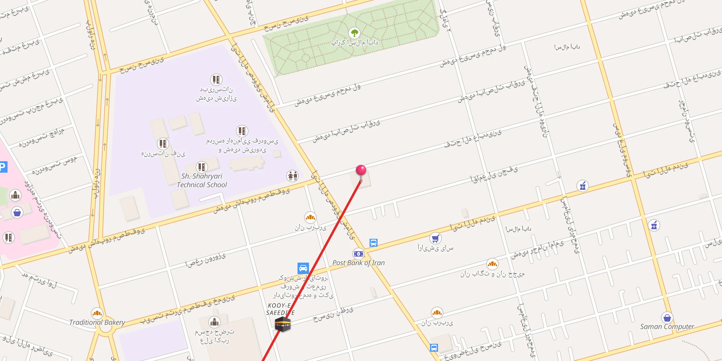 Carte de localisation : مسجد امیرالمومنین