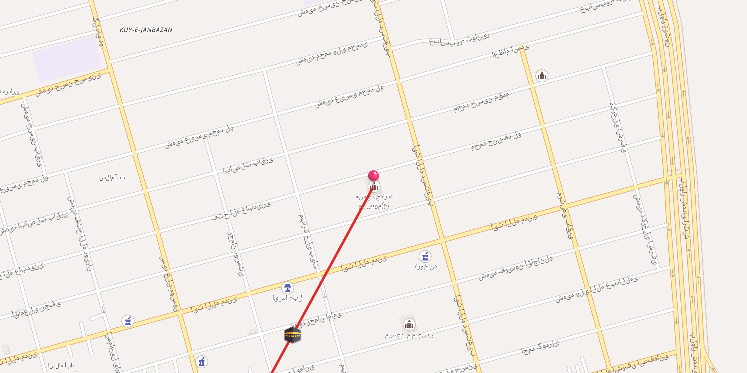 Carte de localisation : مسجد چهارده معصوم(ع)