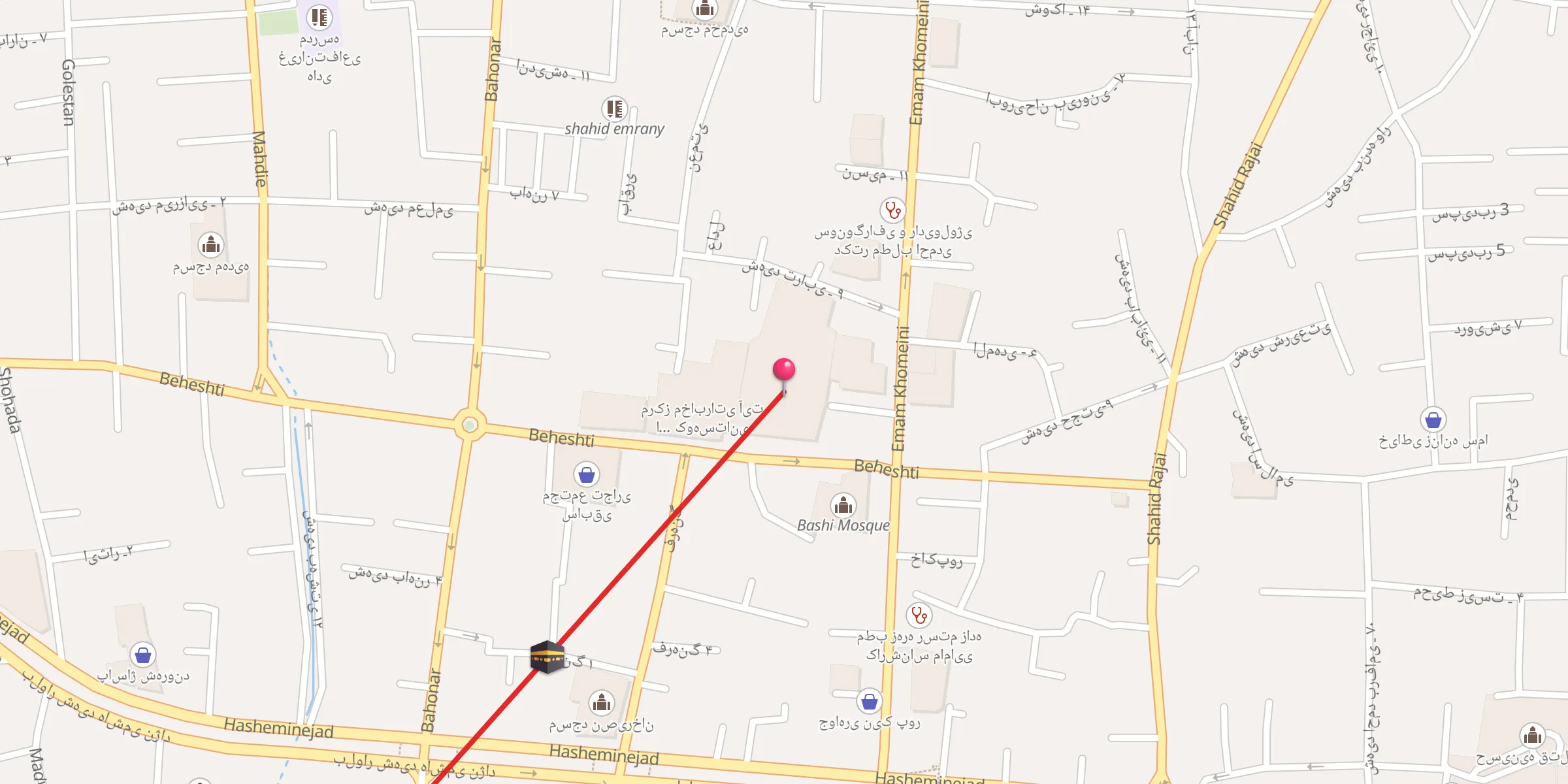 Carte de localisation : مسجد جامع