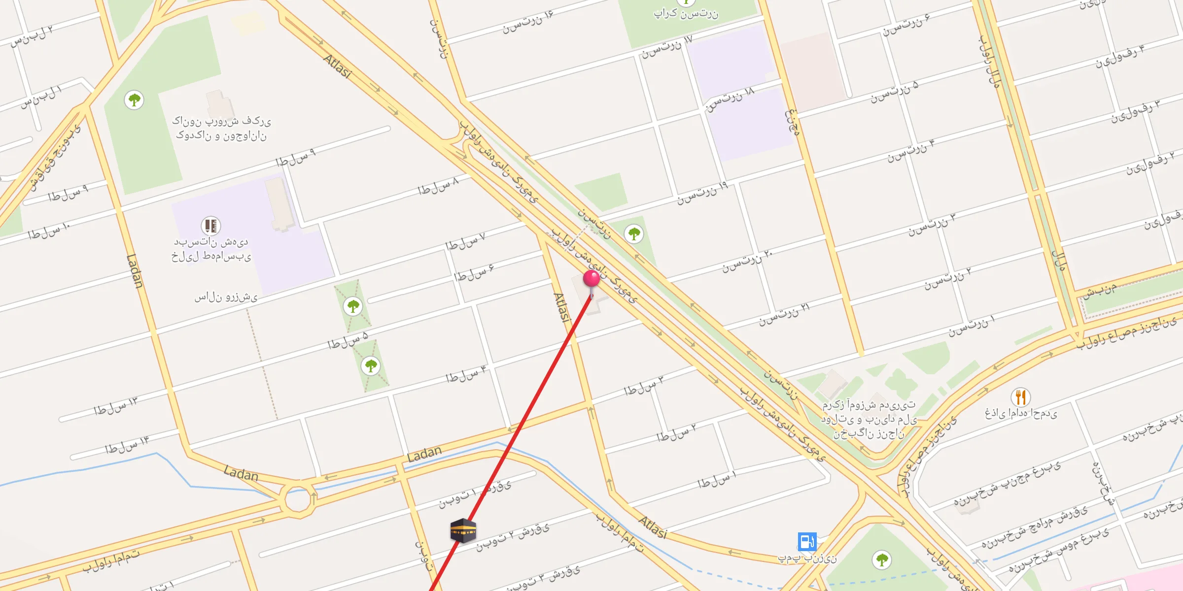 Carte de localisation : مسجد امام حسین