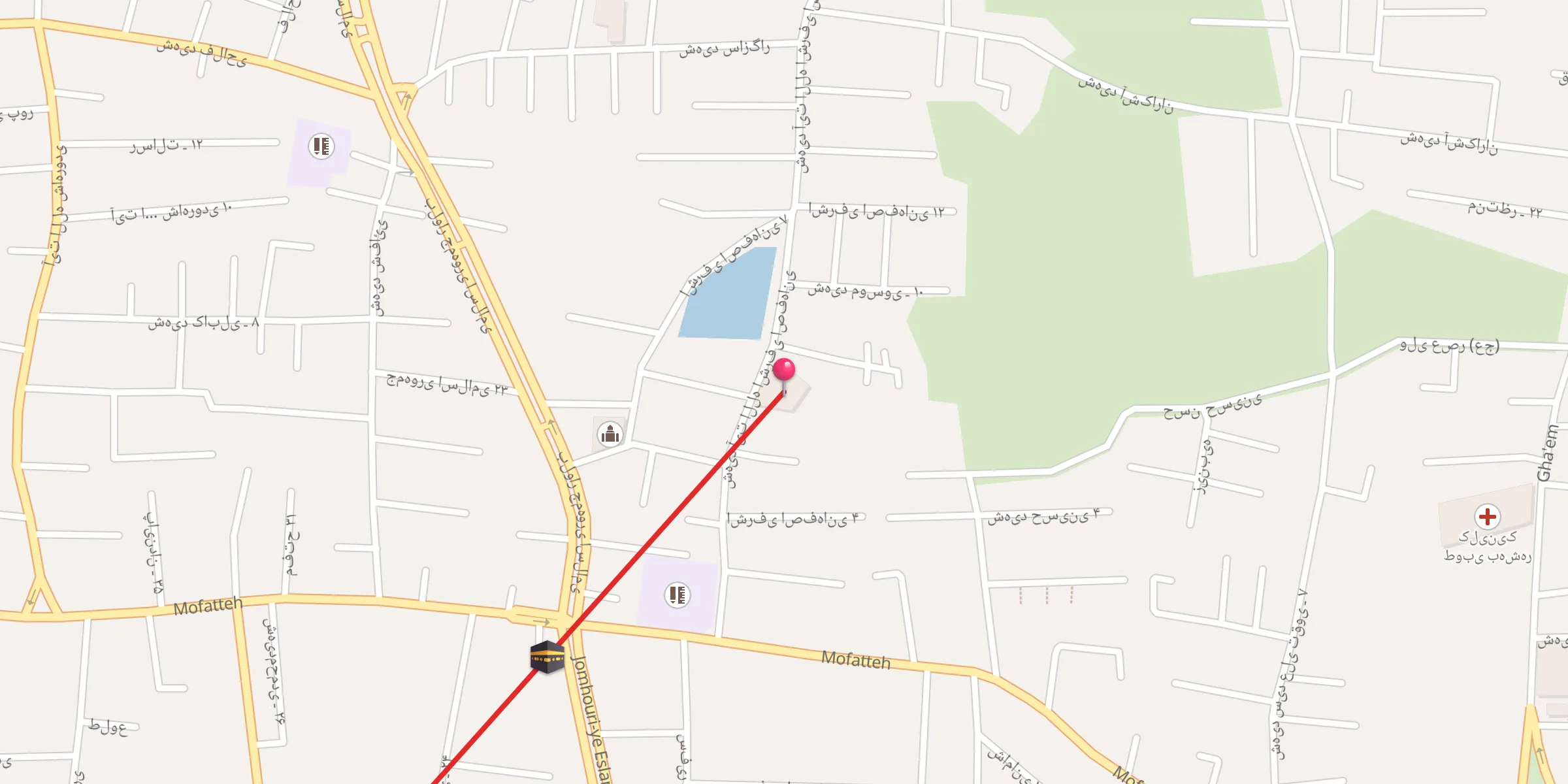 Carte de localisation : مسجد حضرت ابوالفضل ع