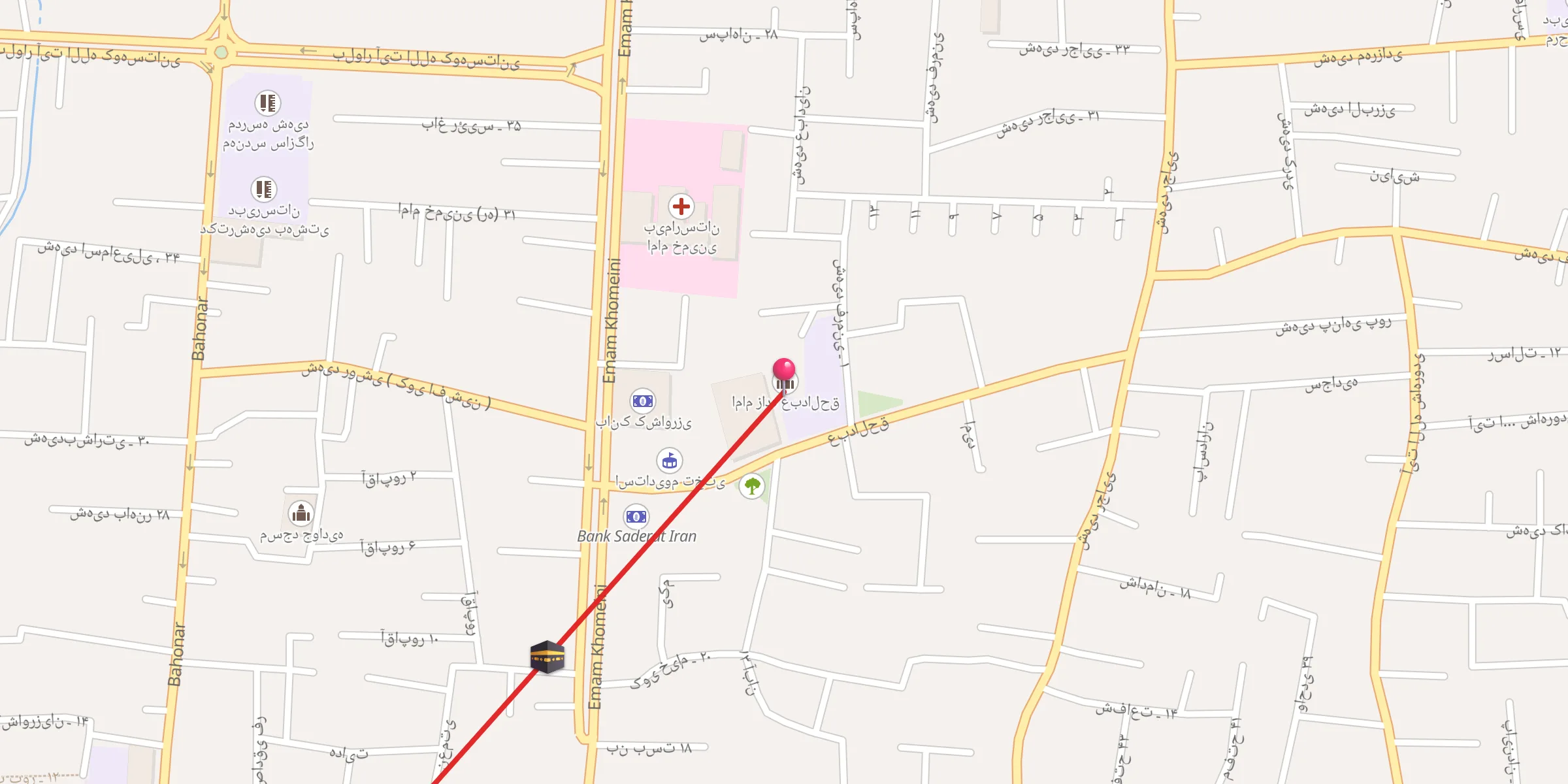 Carte de localisation : امام زاده عبدالحق