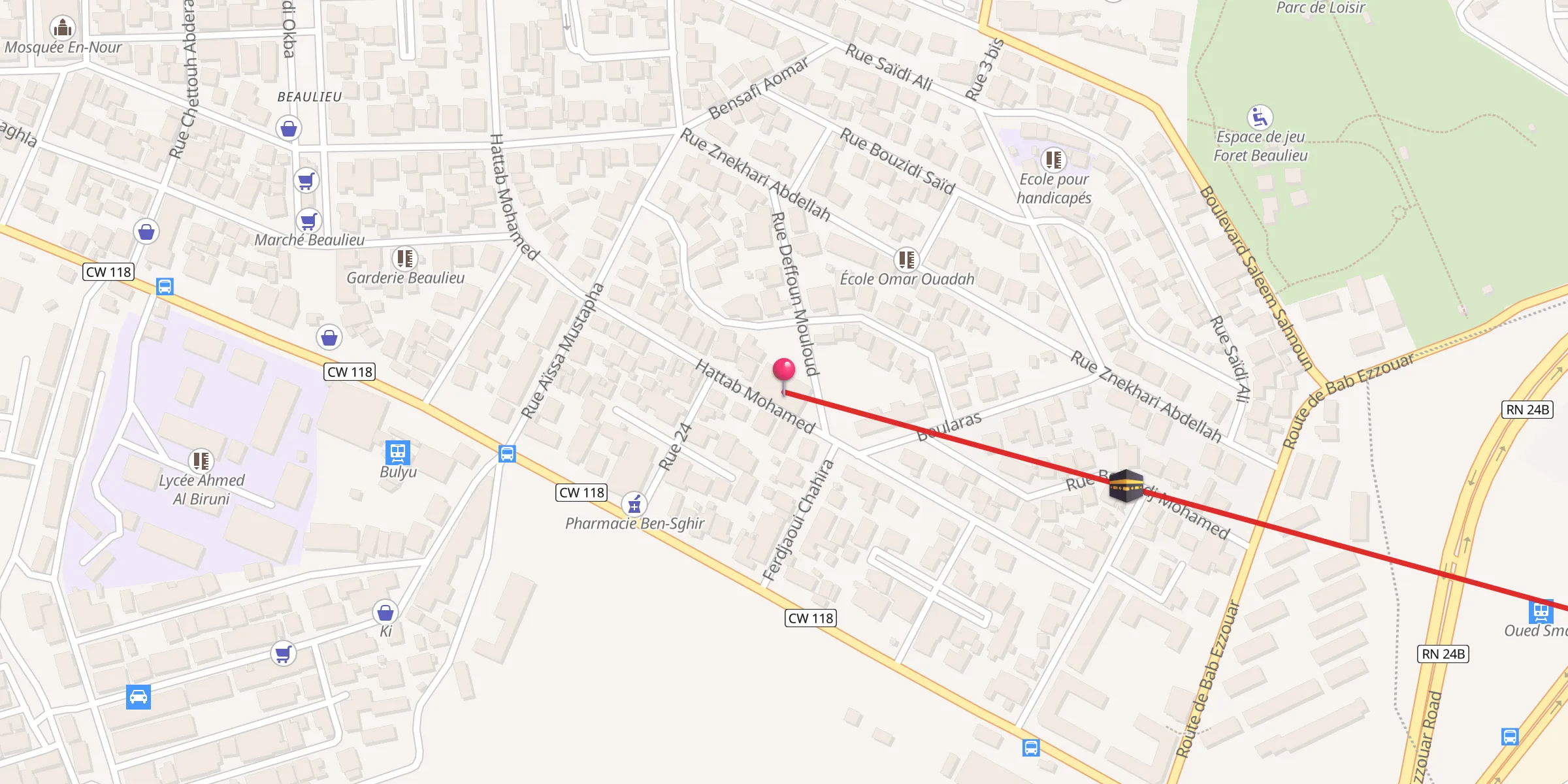 Carte de localisation : مسجد الفلاح
