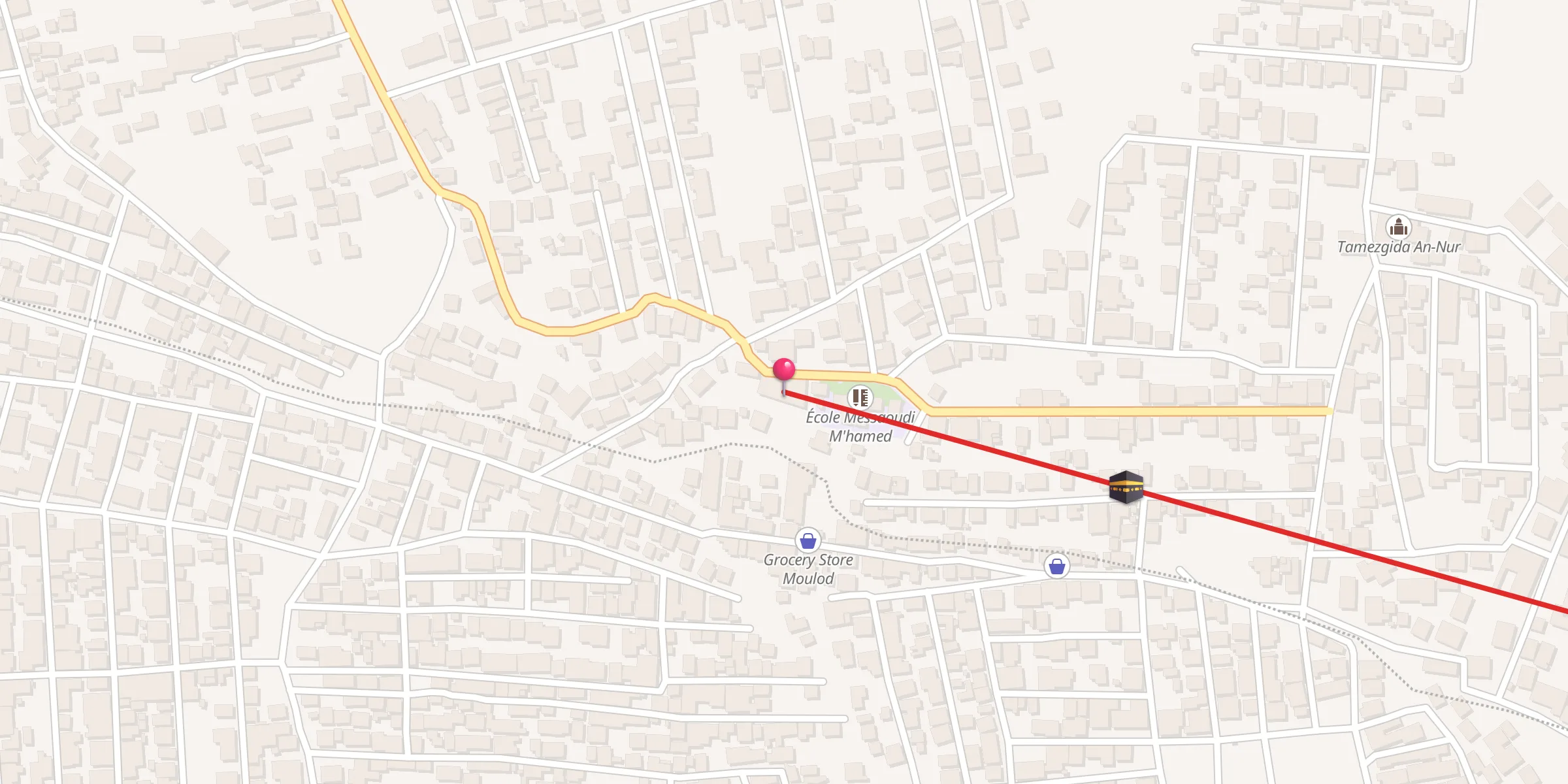 Carte de localisation : مسجد فاطمة الزهراء