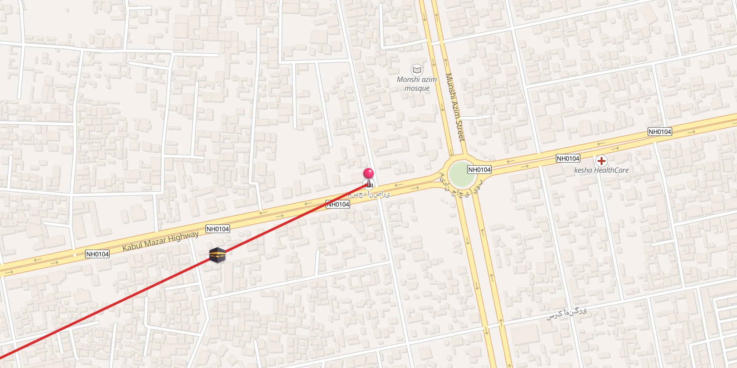 Carte de localisation : مسجد انصاری
